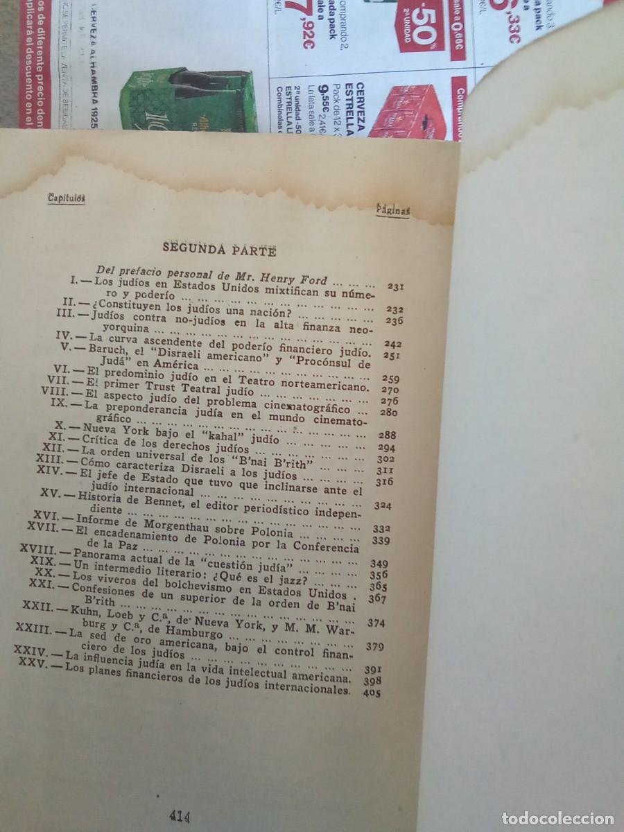 Libros de segunda mano: El jud&iacute;o internacional. Por Henry Ford - Foto 7