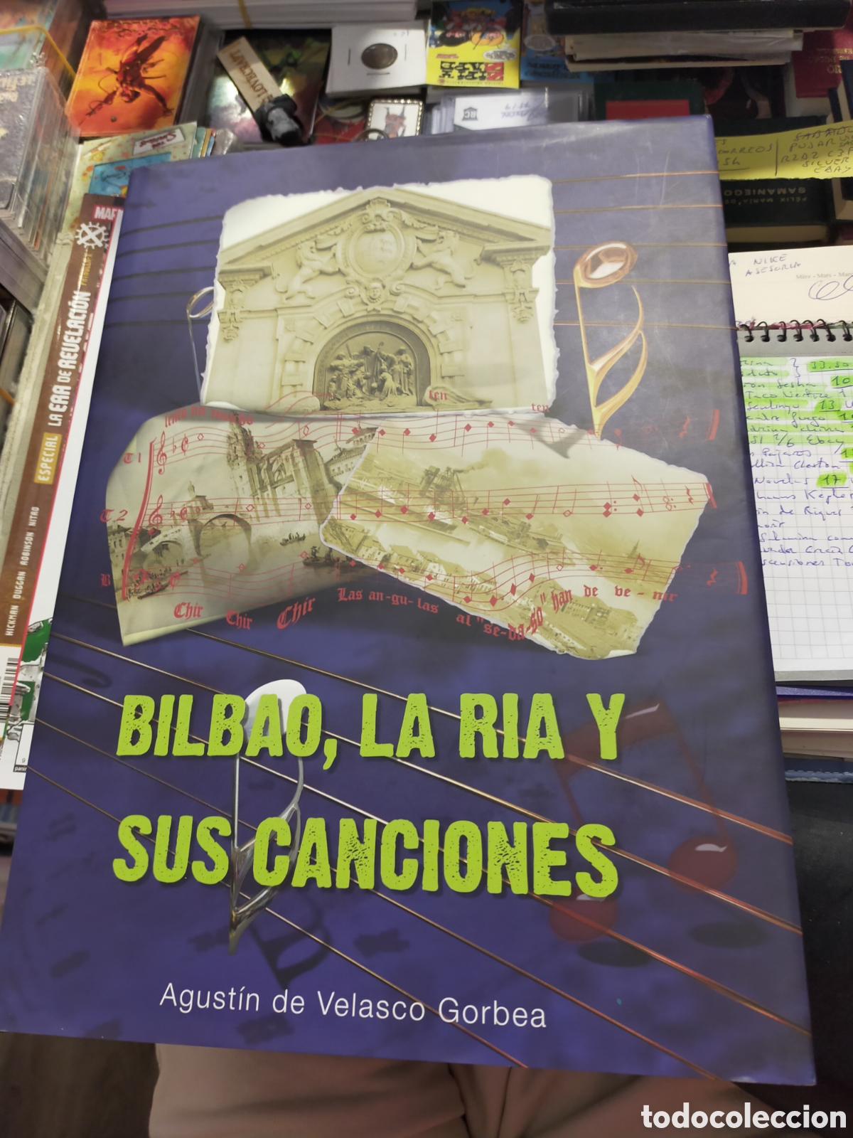 Libros de segunda mano: BILBAO, LA RIA Y SUS CANCIONES AGUST&Iacute;N DE VELASCO GORBEA TAPA DURA CON SOBRECUBIERTA COMO NUEVO