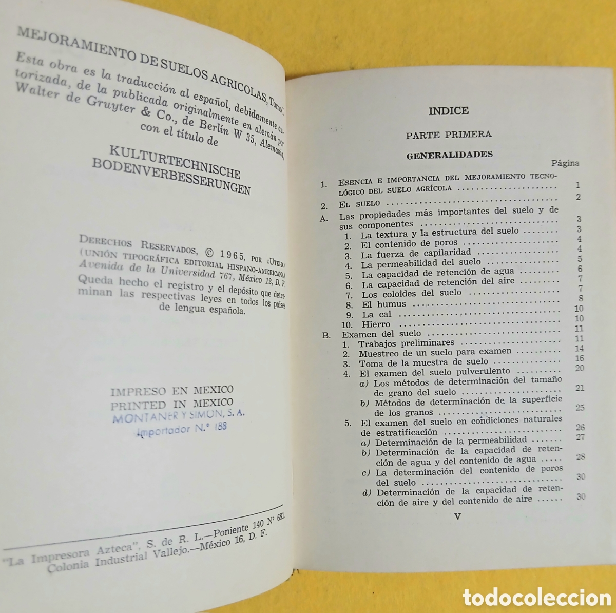 Libros de segunda mano: Mejoramientos de suelos agricolas - Foto 3