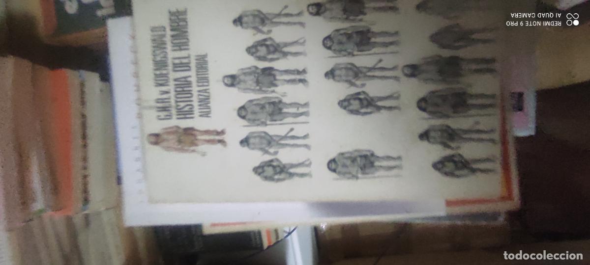 Libros de segunda mano: HISTORIA DEL HOMBRE ALIANZA EDITORIAL KOENIGSWALD