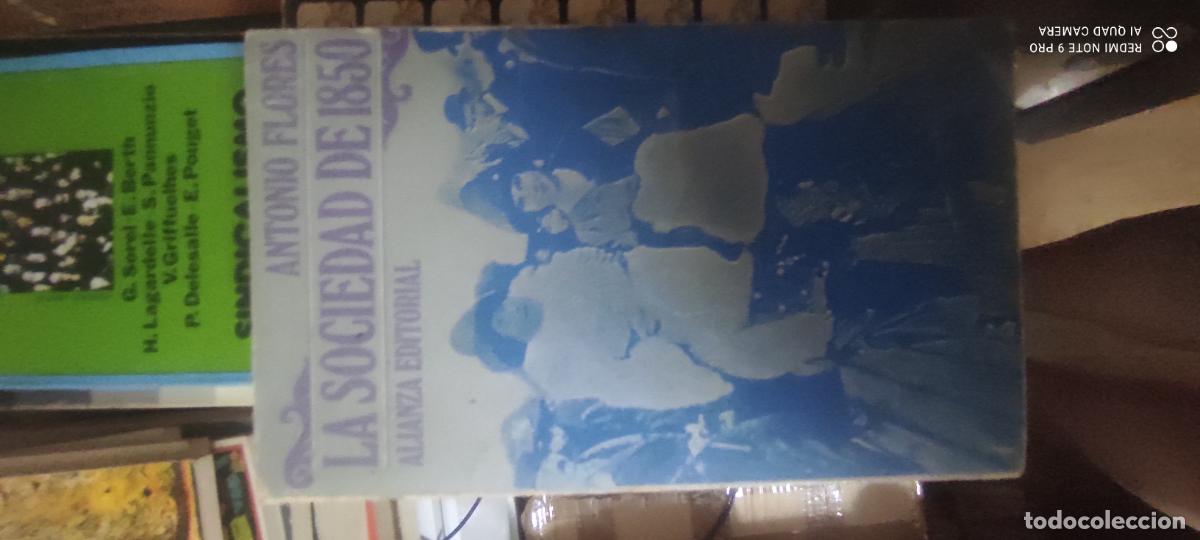 Libros de segunda mano: LA SOCIEDAD DE 1850 Antonio Flores ALIANZA EDITORIAL Historia ESPA&Ntilde;A
