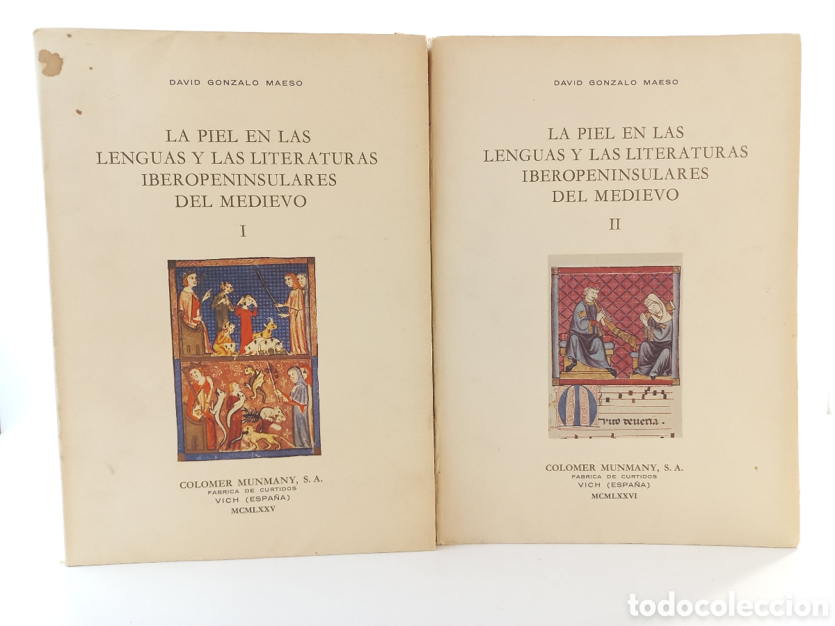 Libros de segunda mano: La piel en las Lenguas y Las Literaturas Iberopeninsulares del Medievo. David Gonzalo Maeso, 1975-76