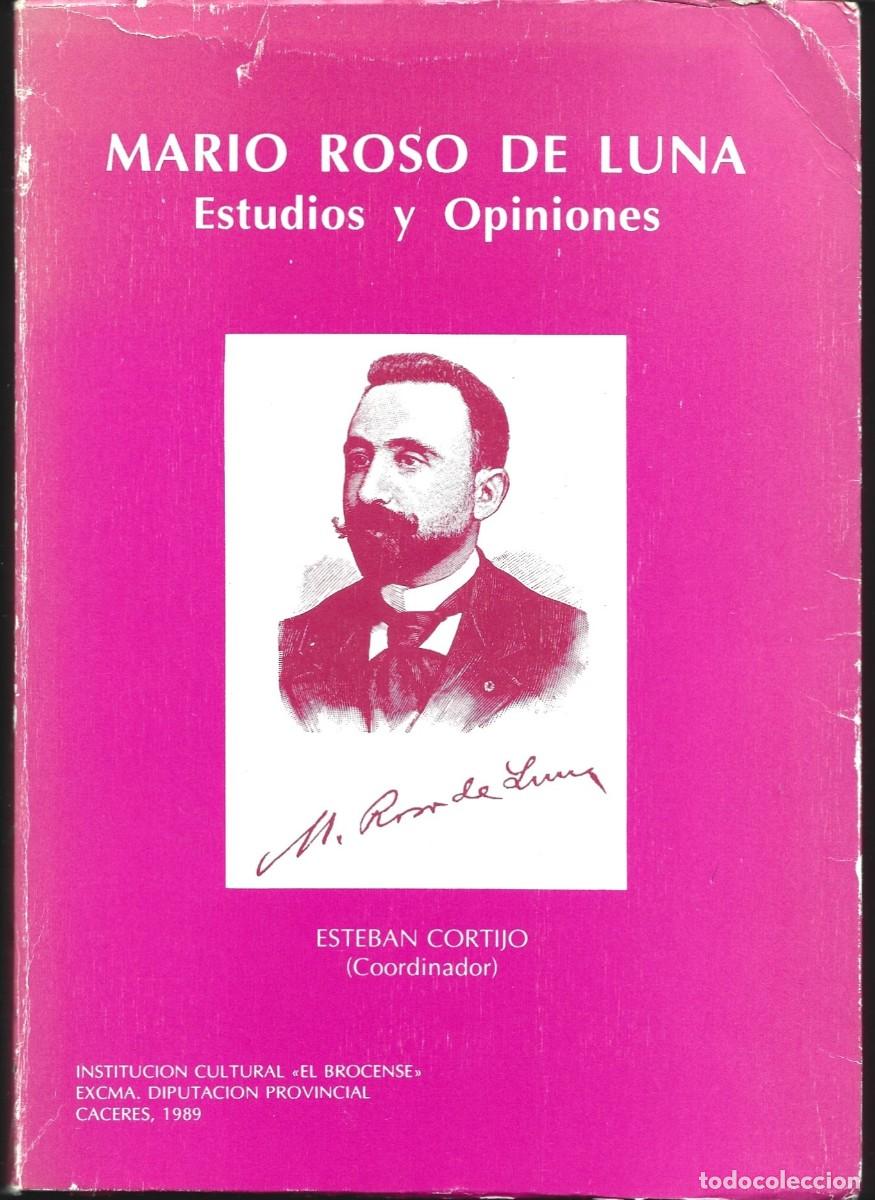 Libros de segunda mano: Esteban CORTIJO (ed.) : Mario Roso de Luna. Estudios y opiniones. (Instituci&oacute;n Cultural El Brocense)