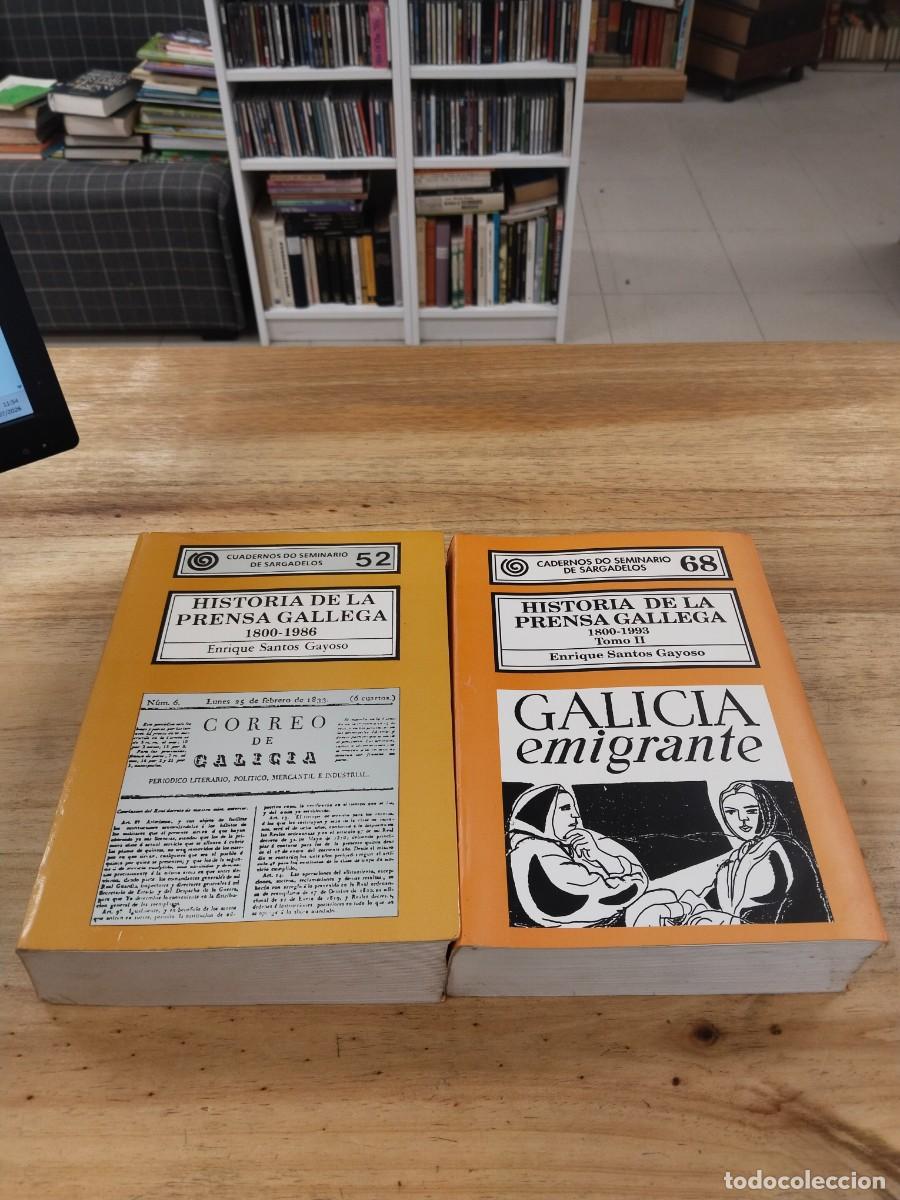 Libros de segunda mano: Historia de la Presna Gallega. Tomo I 1800-1986. Tomo II 1800-1993 - Enrique Santos Gayoso