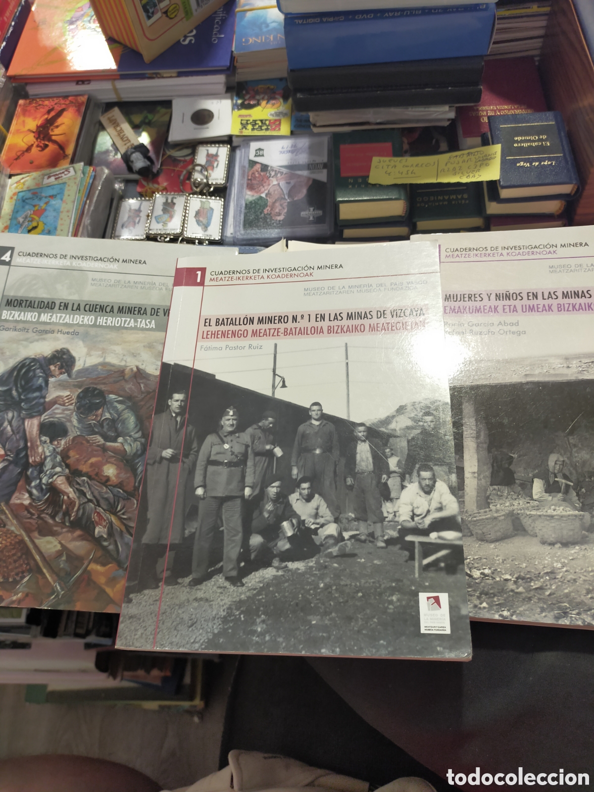 Libros de segunda mano: CUADERNOS INVESTIGACION MINERA 1-2-4 BATALLON MINERO MORTALIDAD CUENCA MINERA MUJERES NI&Ntilde;OS 3 VOL.