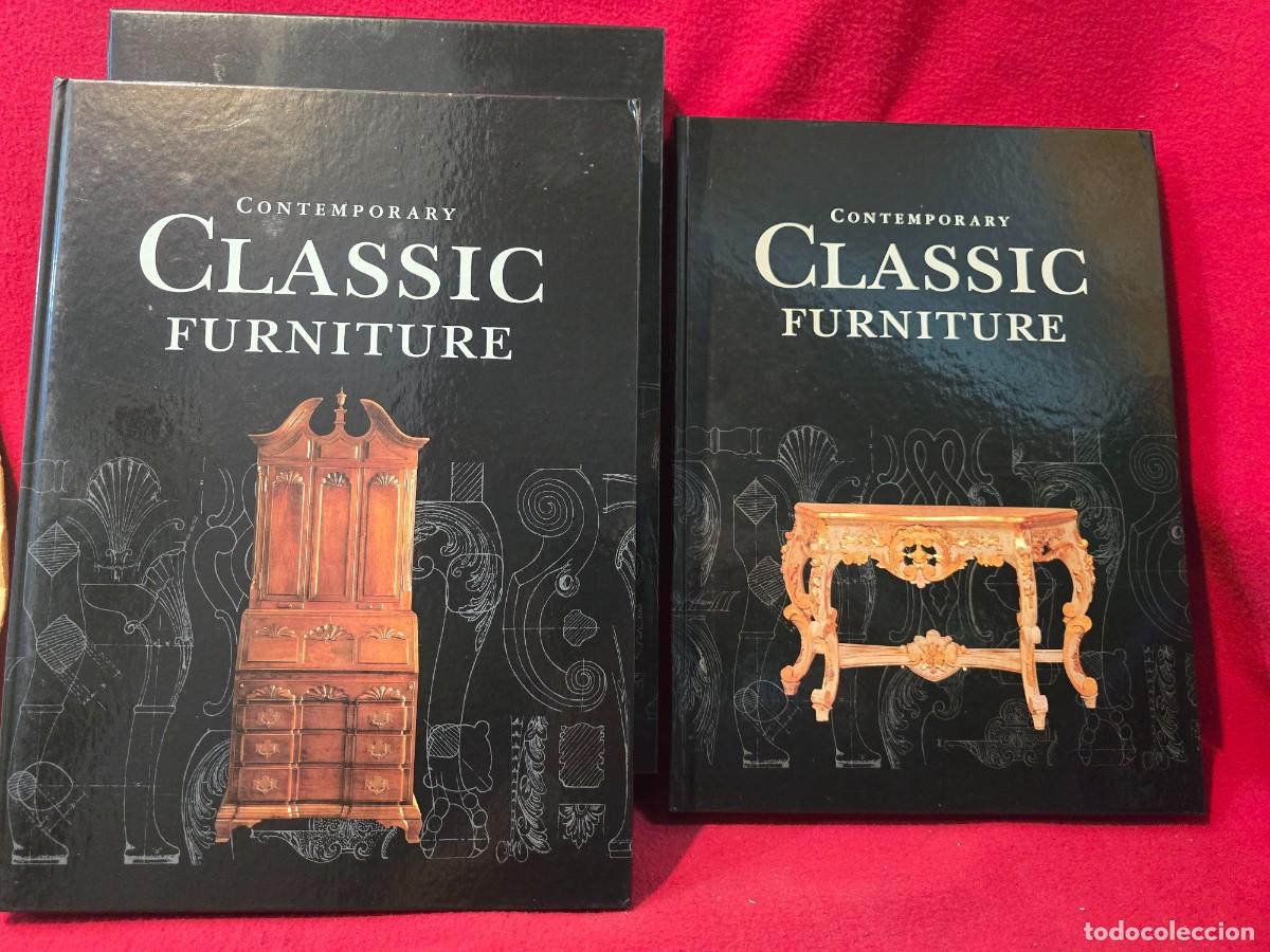 Libros de segunda mano: DOS TOMOS : CONTEMPORARY CLASSIC FURNITURE. LIBRO CATALOGO CON FOTOS Y DIBUJOS MUEBLES CLASICOS.
