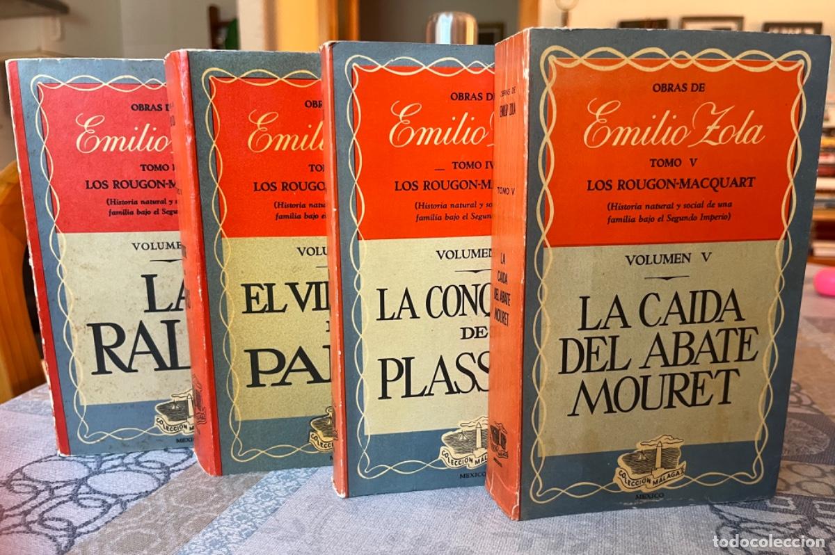 Livros em segunda m&atilde;o: Zola, Emilio.- Los Rougon-Macquart. Vols. II, III, IV y V.