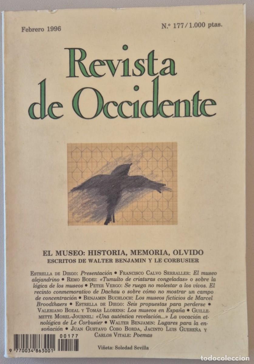 Libros de segunda mano: Revista de Occidente. El Museo: historia, memoria olvido. N&ordm; 177 Febrero 1996