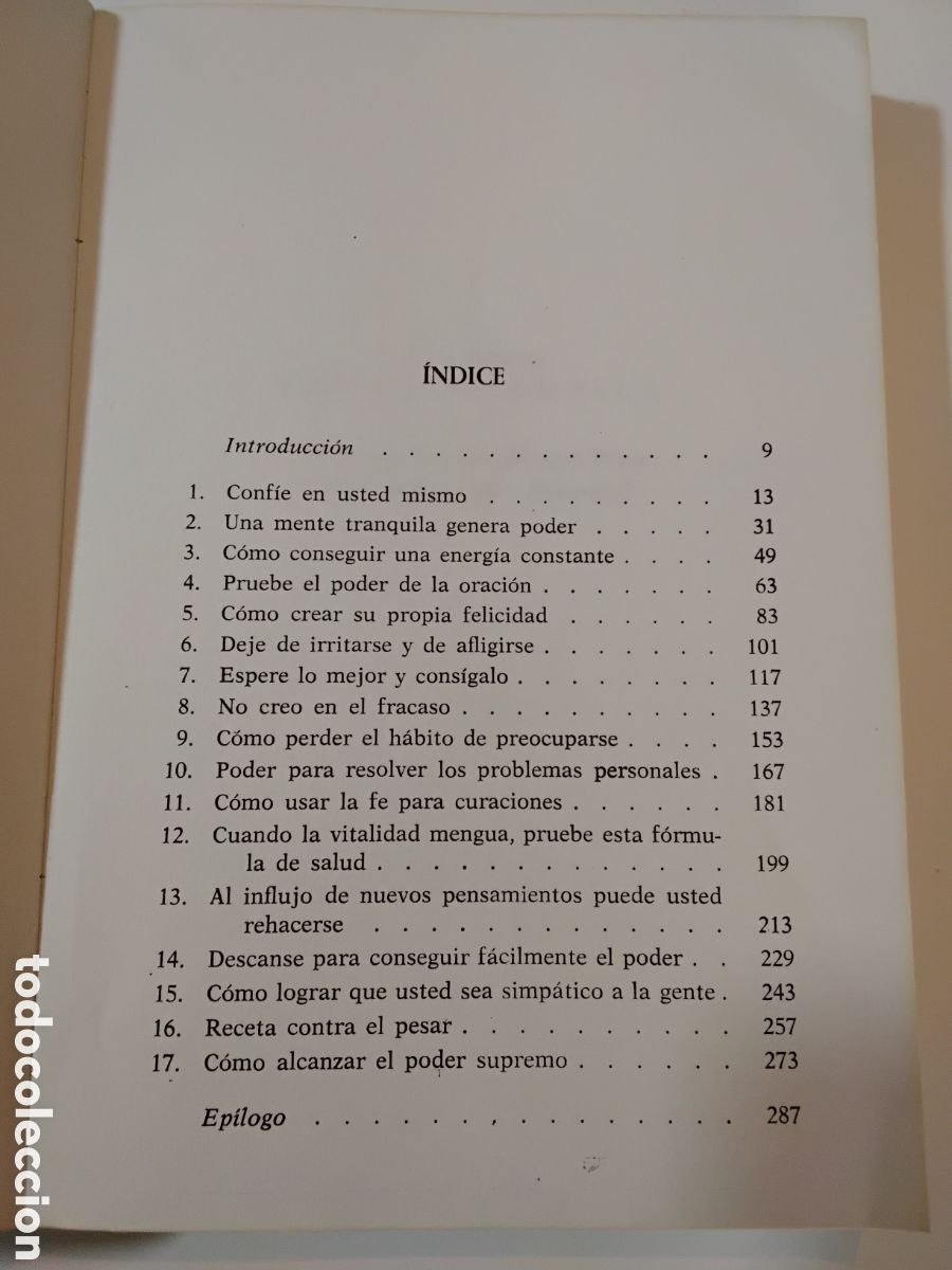 Libros de segunda mano: Norman Vincent Peale &ndash; El poder del pensamiento tenaz &ndash; Grijalbo &ndash; 1981 - Foto 4