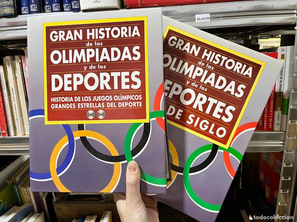 Libros de segunda mano: BLAS49 &ndash; Gran Historia de las Olimpiadas y de los Deportes &ndash; Varios autores &ndash; libro y cds