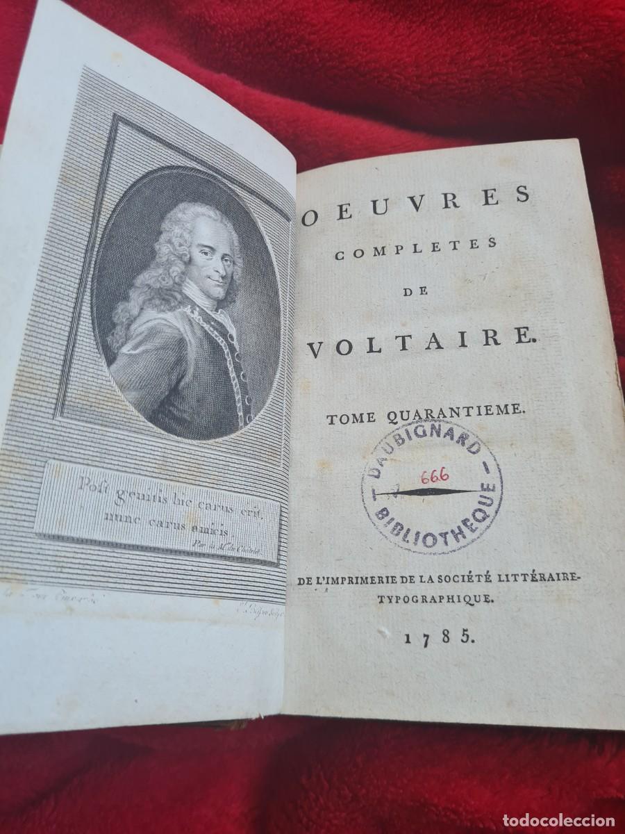 Libros de segunda mano: Libro las obras de Voltaire edici&oacute;n Kehl