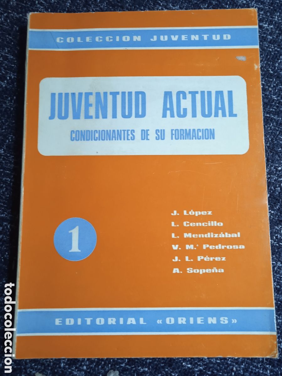 Libros de segunda mano: JUVENTUD ACTUAL CONDICIONANTES DE SU FORMACION / VARIOS AUTORES