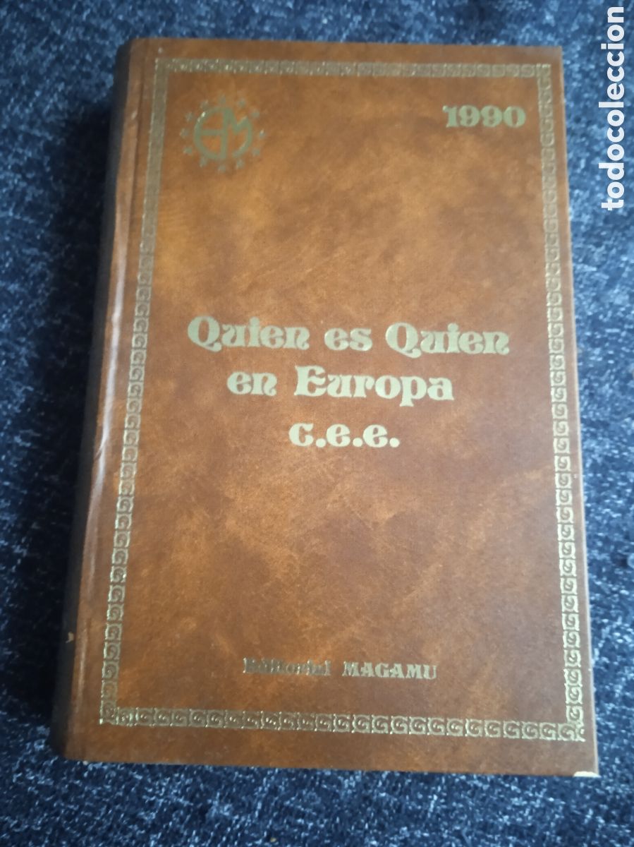 Libros de segunda mano: Qui&eacute;n es Qui&eacute;n en Europa C.E.E. / VARIOS AUTORES -ED. MAGAMU 1990