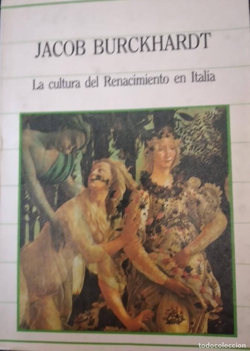 Libros de segunda mano: La cultura del Renacimiento en Italia -Burckhardt, Jacob