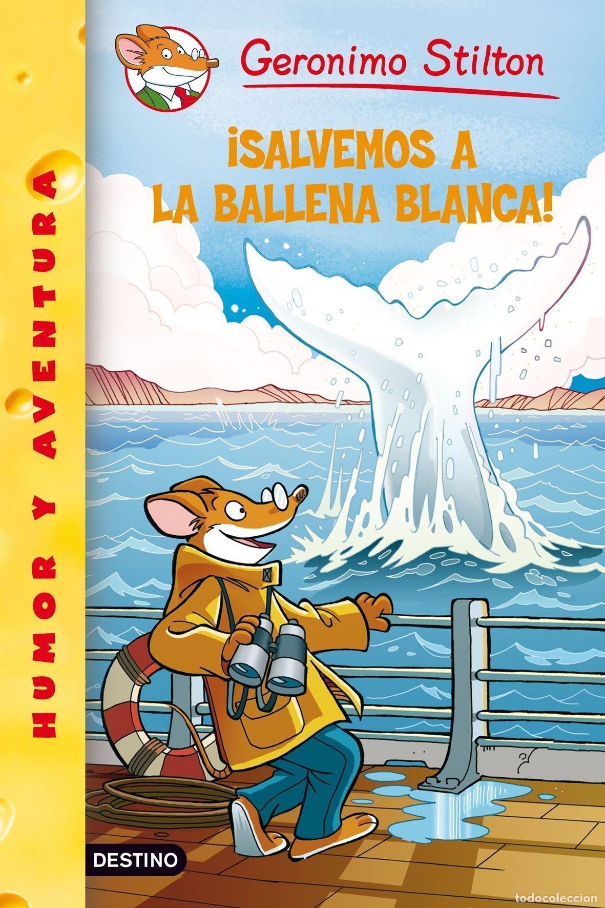 Libros de segunda mano: &iexcl;Salvemos a la ballena blanca!: Geronimo Stilton 40 - Foto 1