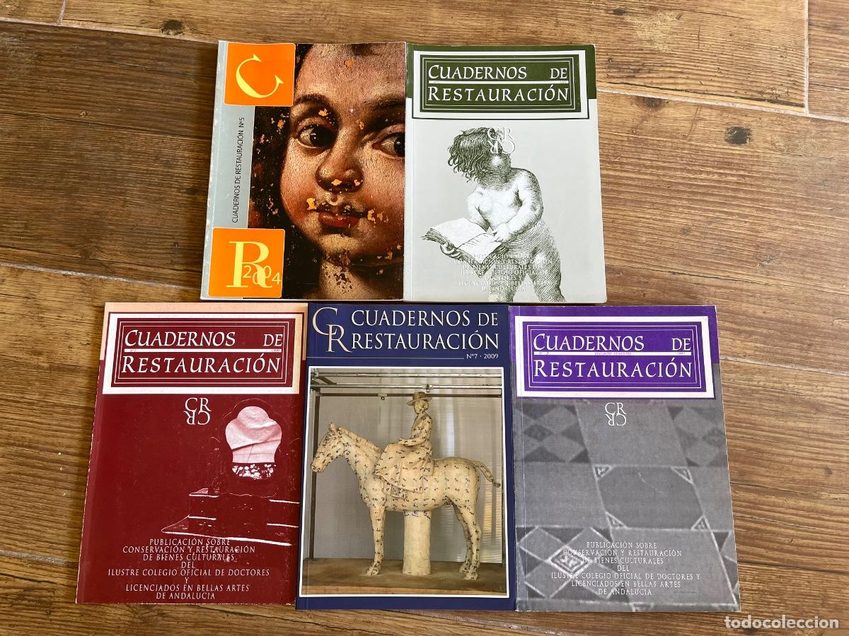 Libros de segunda mano: CUADERNOS DE RESTAURACION 5 n&uacute;meros . Patrocinado por Real Maestranza de Caballer&iacute;a de Sevilla