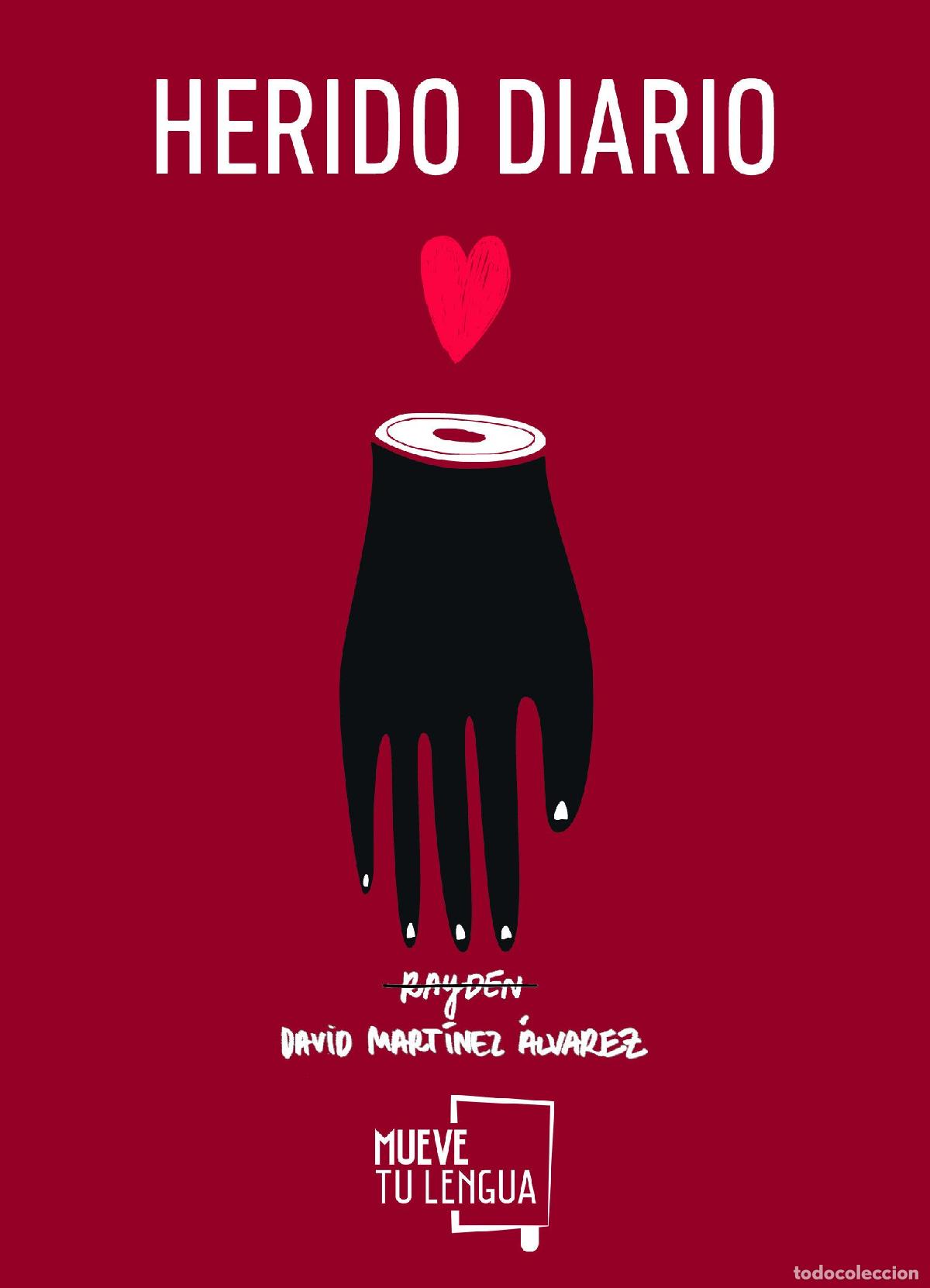Libros de segunda mano: Herido diario (Poes&iacute;a) - Foto 1