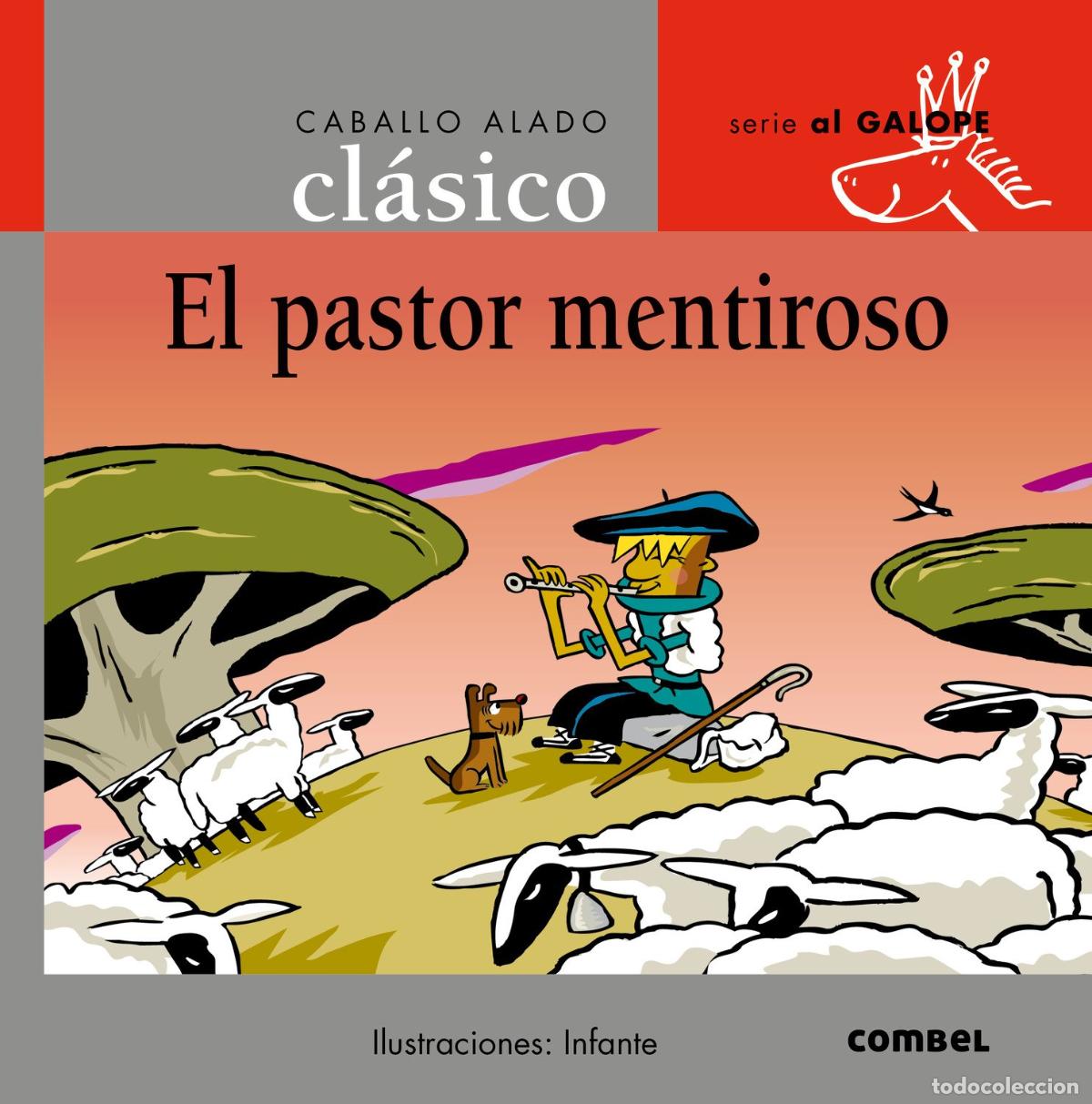 Libros de segunda mano: El pastor mentiroso (Caballo alado cl&aacute;sico) - Foto 1
