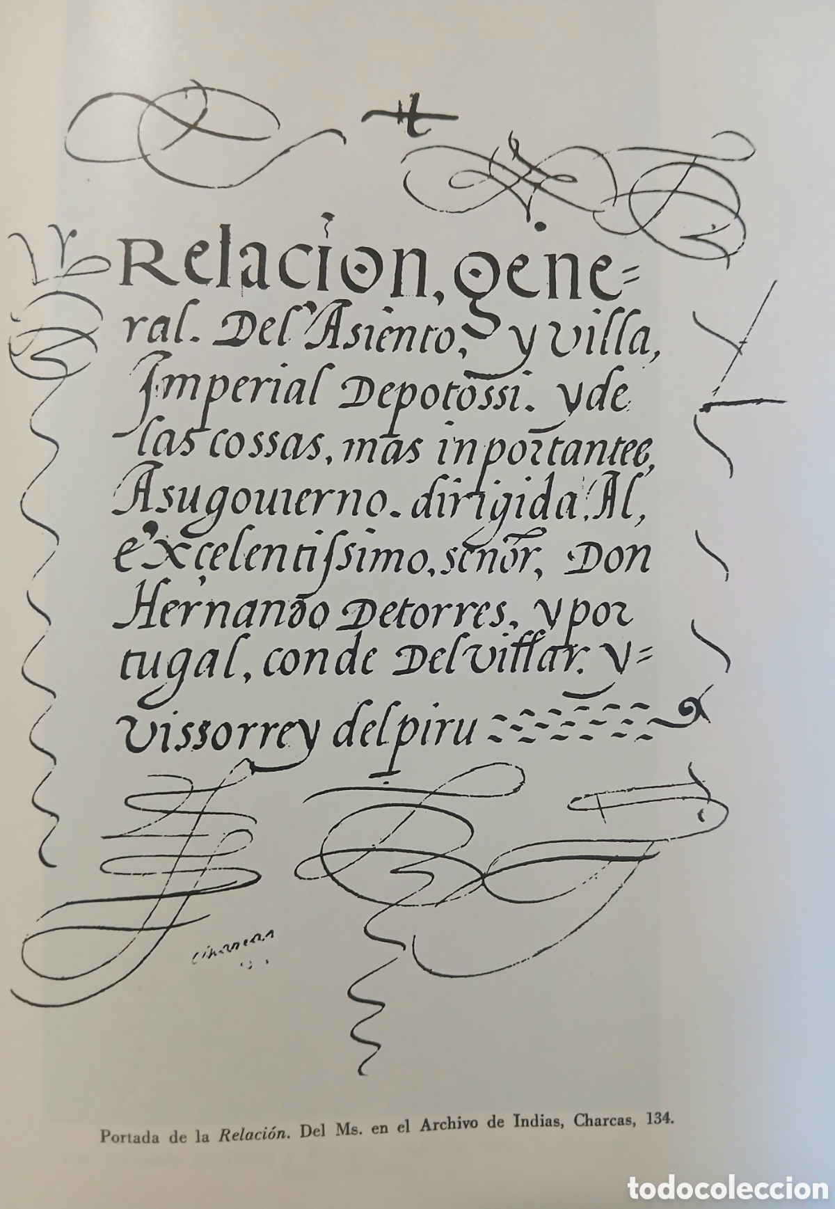 Libros de segunda mano: Relaci&oacute;n general de la villa imperial de Potos&iacute; y Concorlorcorvo. - Foto 6