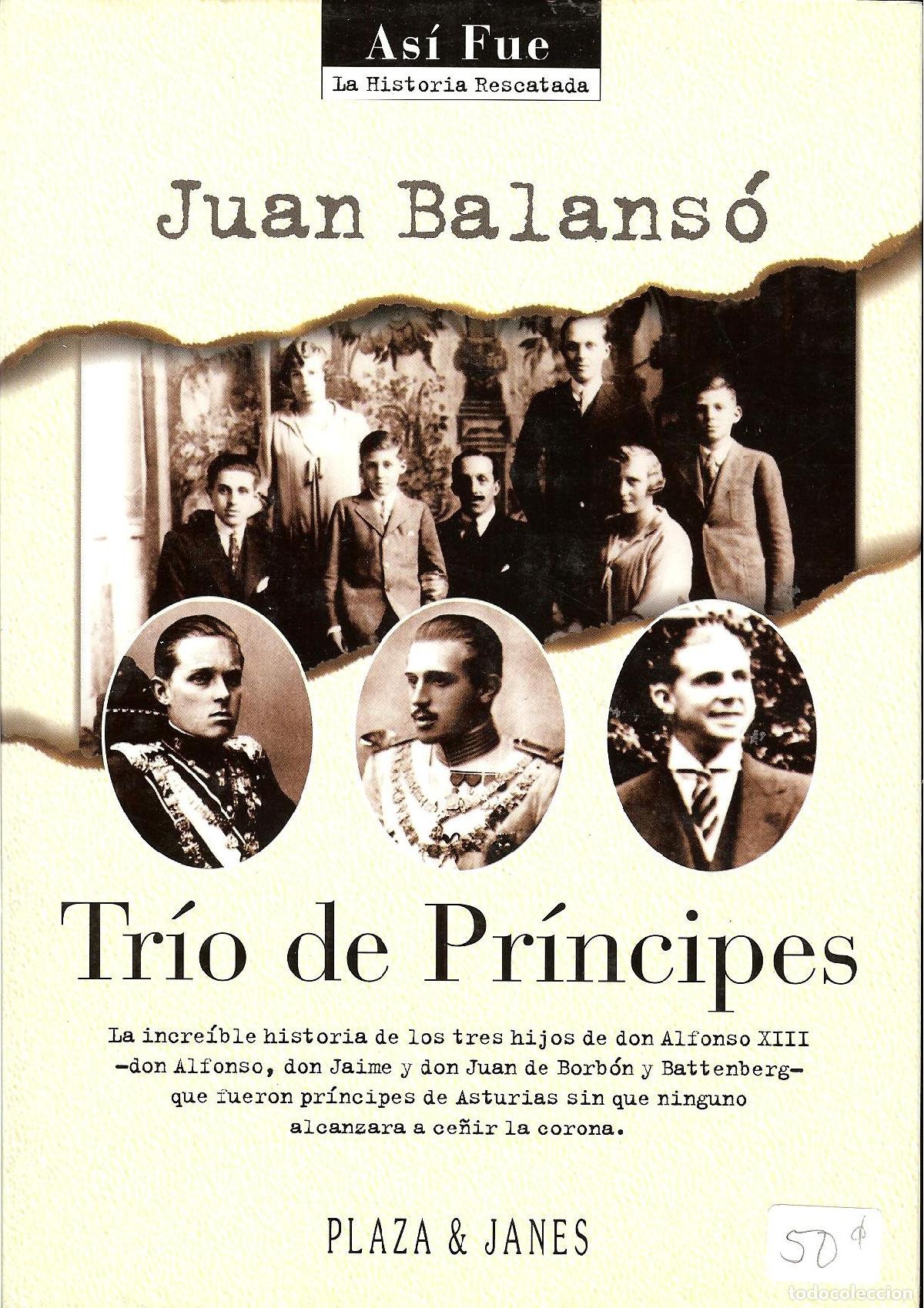 Libros de segunda mano: Trio De Principes - Balanso, Juan