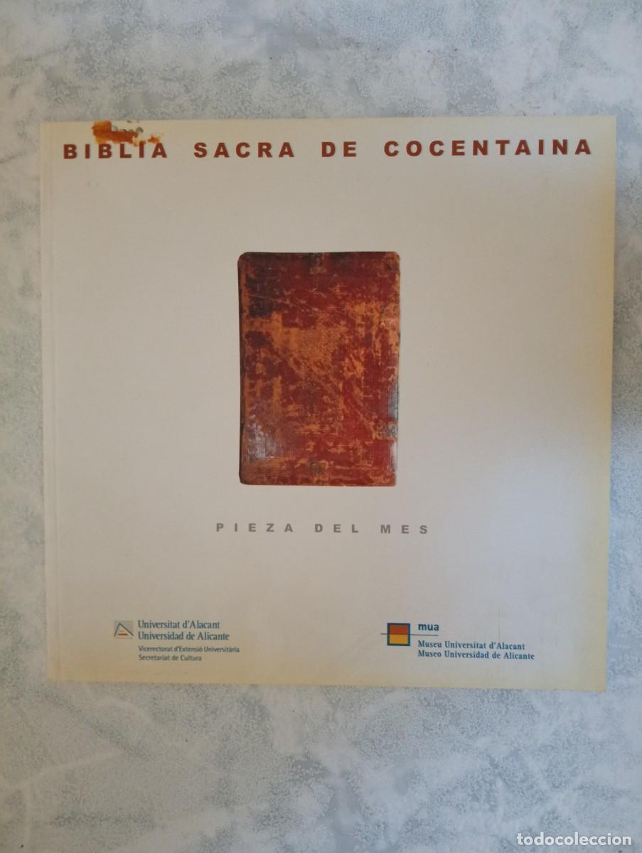 Libri di seconda mano: Biblia Sacra de Cocentaina. Pieza del mes