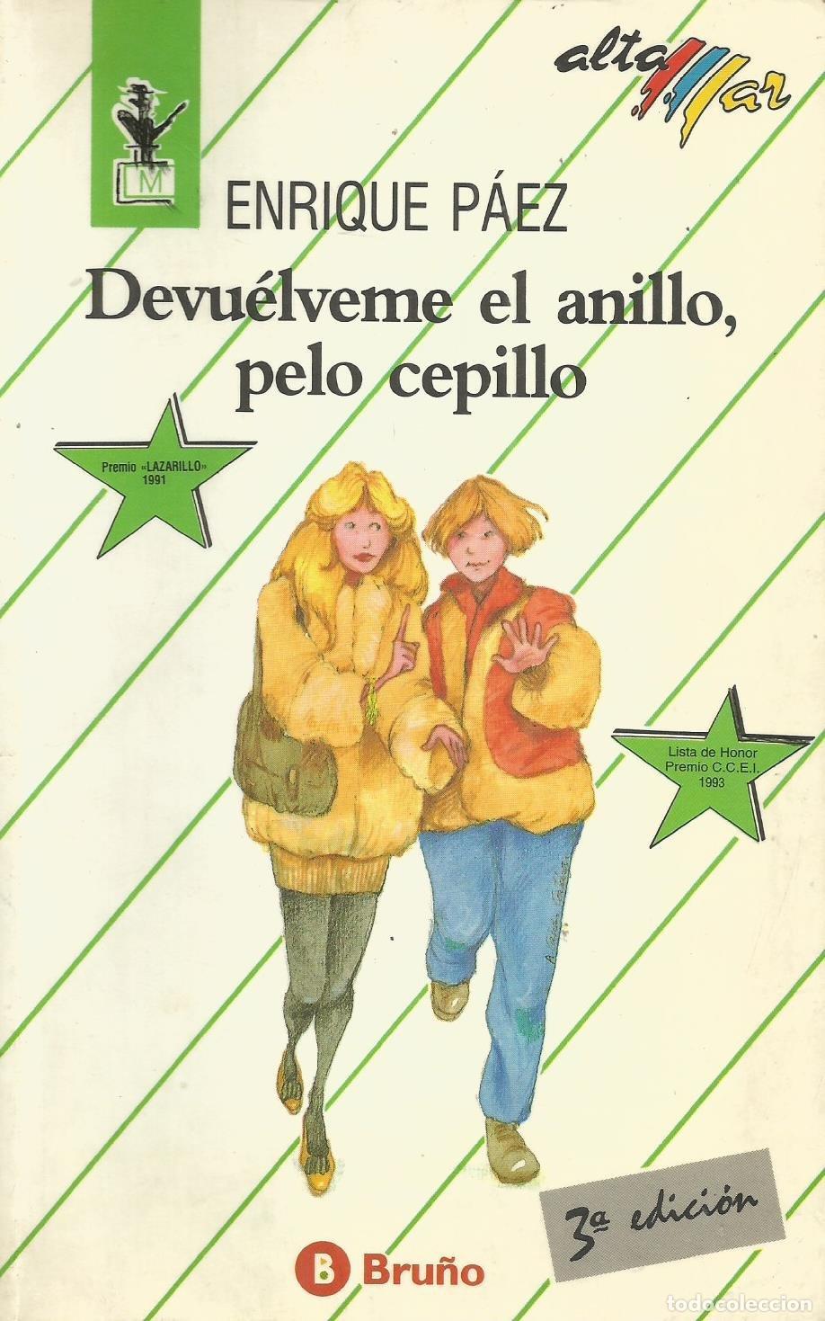 Libros de segunda mano: DEVUELVEME EL ANILLO PELO CEPILLO (SIN COLECCION) - Foto 1