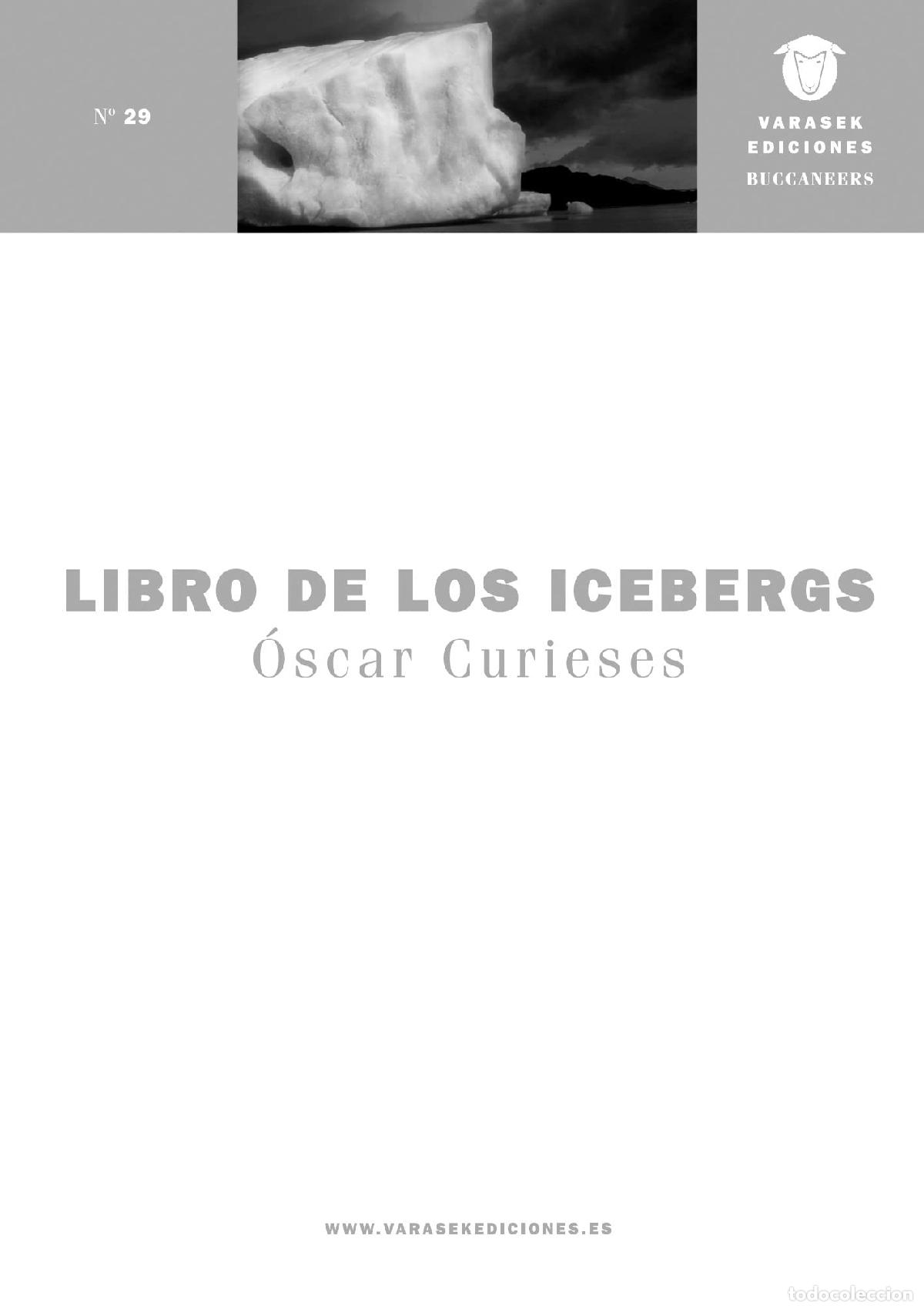 Second hand books: Libro de los icebergs (BUCCANEERS - POESIA)