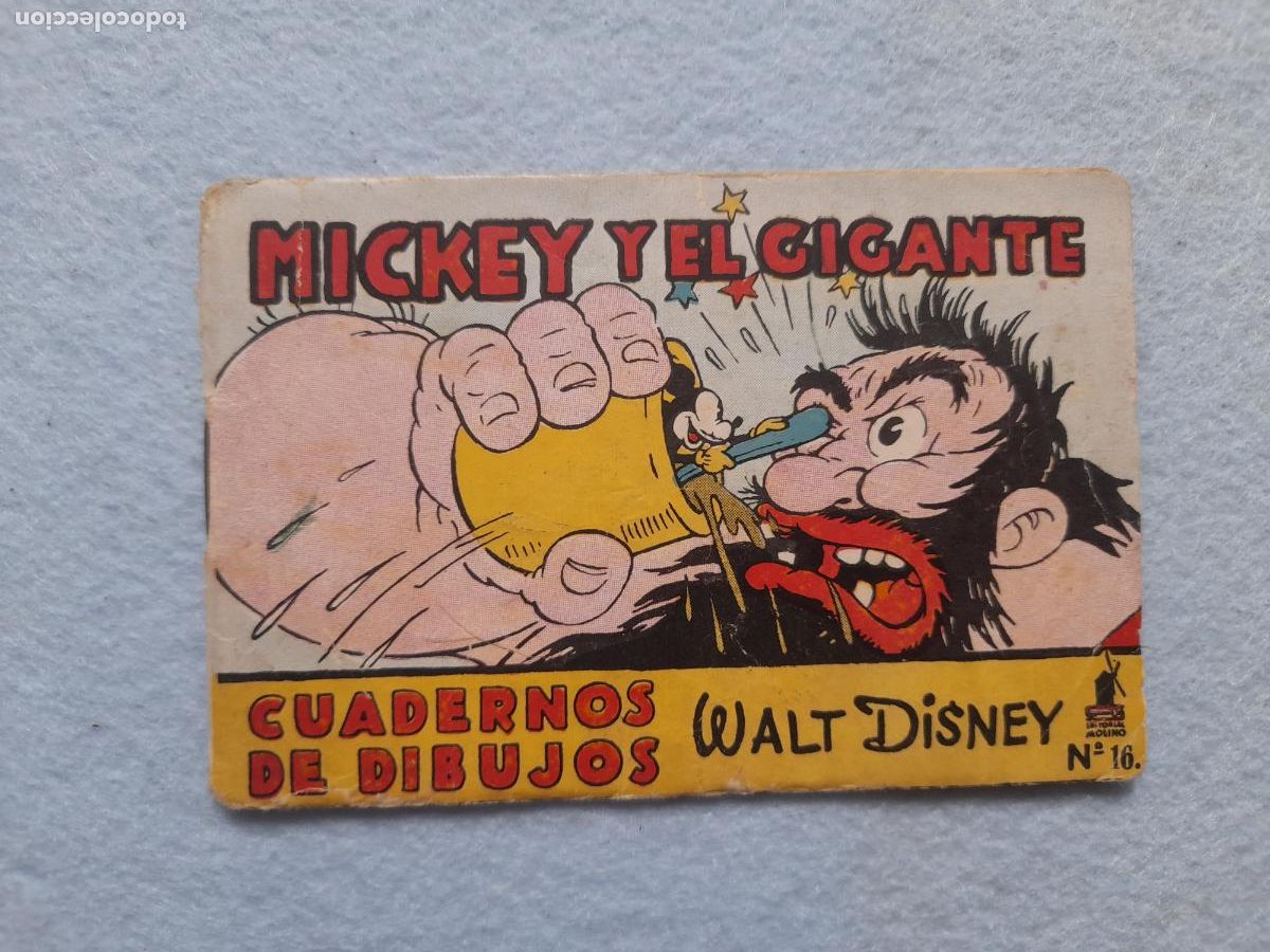 Second hand books: Mickey y el Gigante. Walt Disney. Cuaderno de Dibujos.
