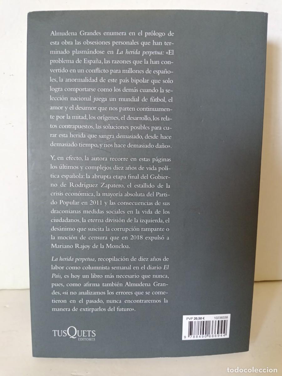 Libros de segunda mano: La herida perpetua Almudena Grandes - Foto 3