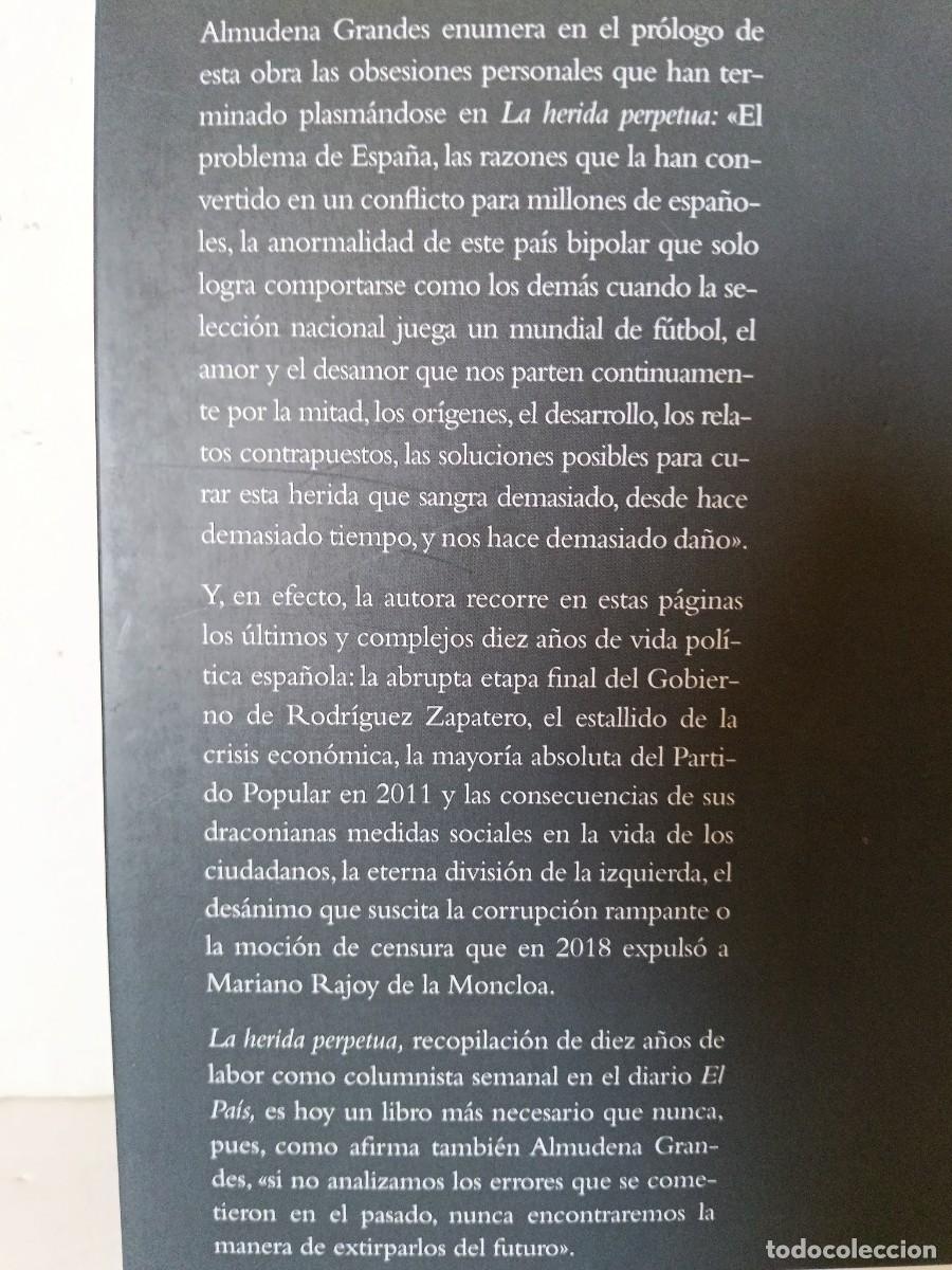 Libros de segunda mano: La herida perpetua Almudena Grandes - Foto 4