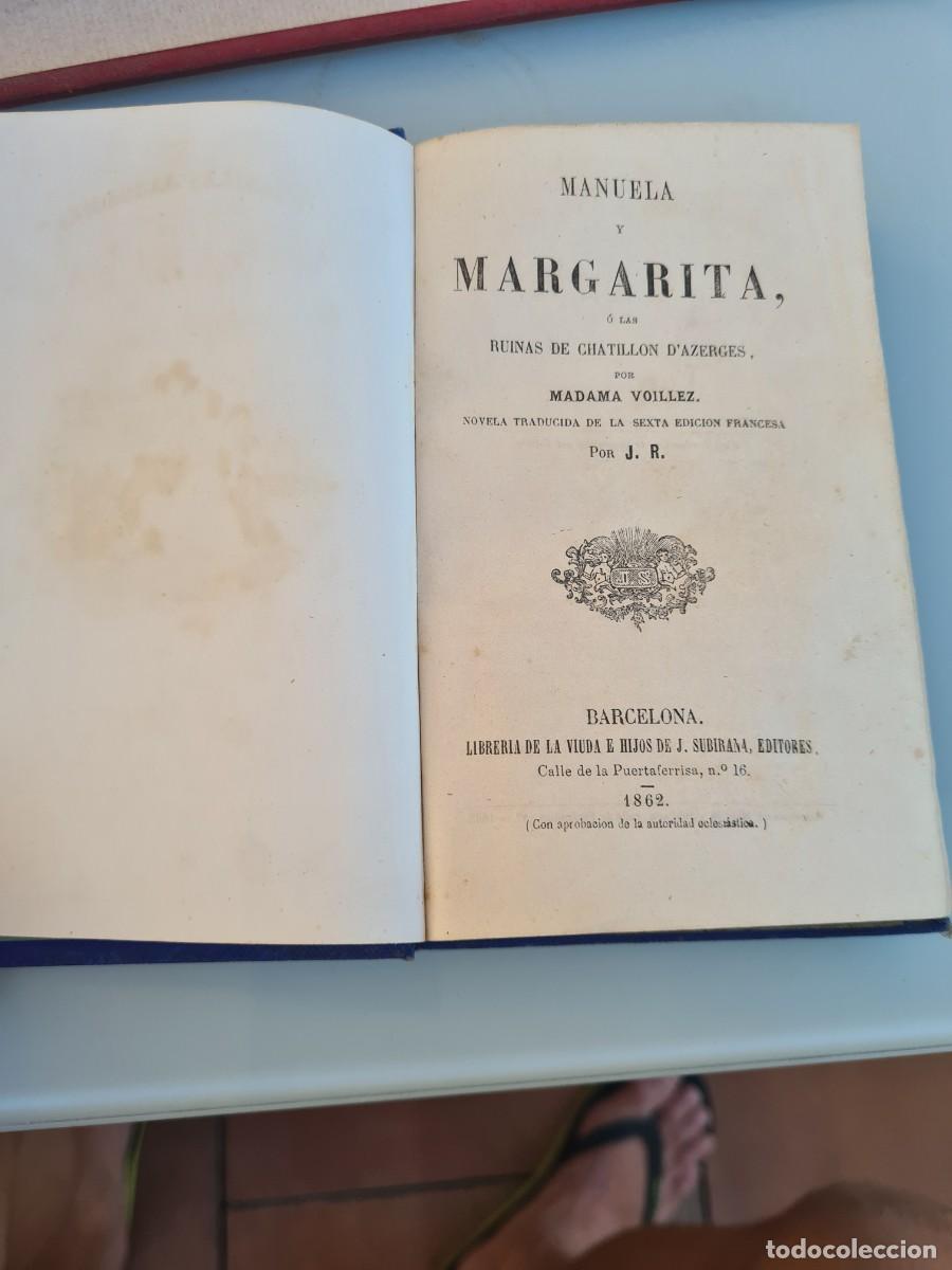 Libros de segunda mano: Libro Manuela y Margarita 1862 - Foto 2