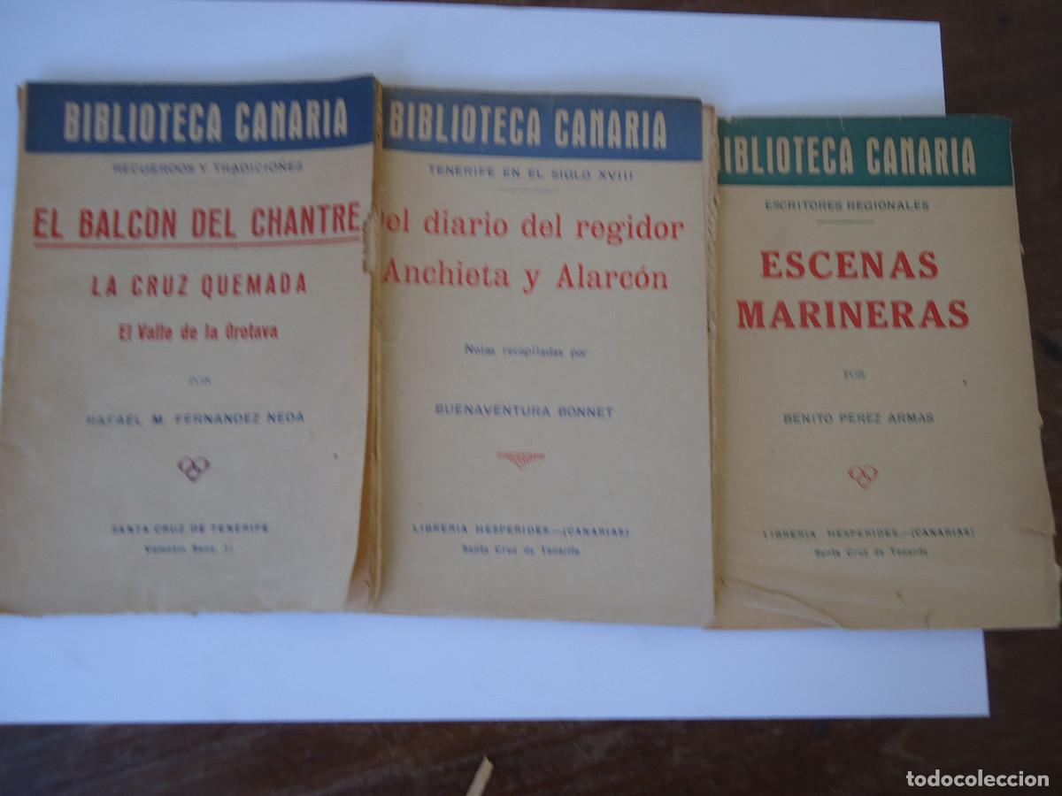 Livres d'occasion: 3 tomos de la Biblioteca Canaria. Escenas marineras, Tenerife s. XVIII, Orotava