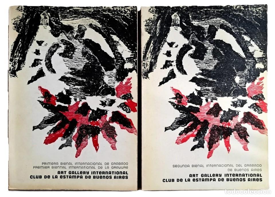 Libros de segunda mano: Bienales Internacionales de Grabado - Buenos Aires - 2 Cat&aacute;logos - (1968 y 1970)