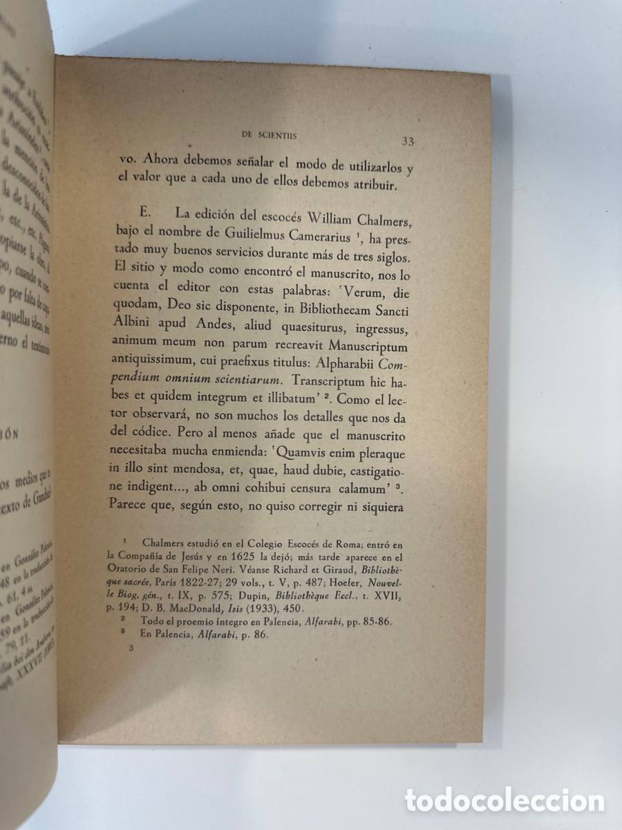 Libros de segunda mano: De Scientiis - Domingo Gundisalvo - CSIC (Madrid-Granada, 1954) - Foto 4
