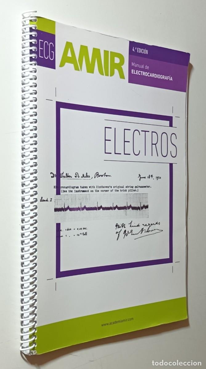Libros de segunda mano: MANUAL DE ELECTROCARDIOGRAF&Iacute;A - ELECTROS - ED. AMIR - 2017