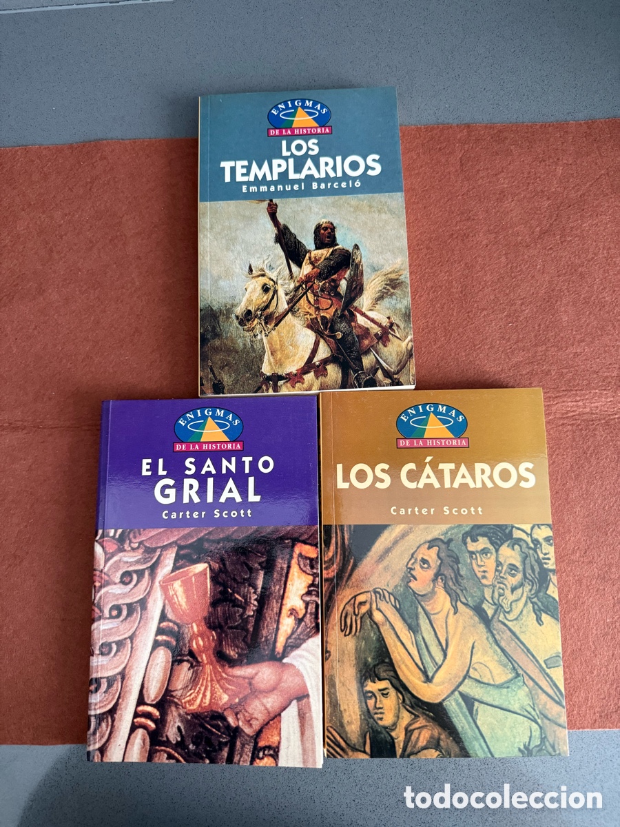 Livres d'occasion: LOTE LIBROS ENIGMAS DE LA HISTORIA - LOS C&Aacute;TAROS - EL SANTO GRIAL - LOS TEMPLARIOS C&Aacute;RTER SCOTT