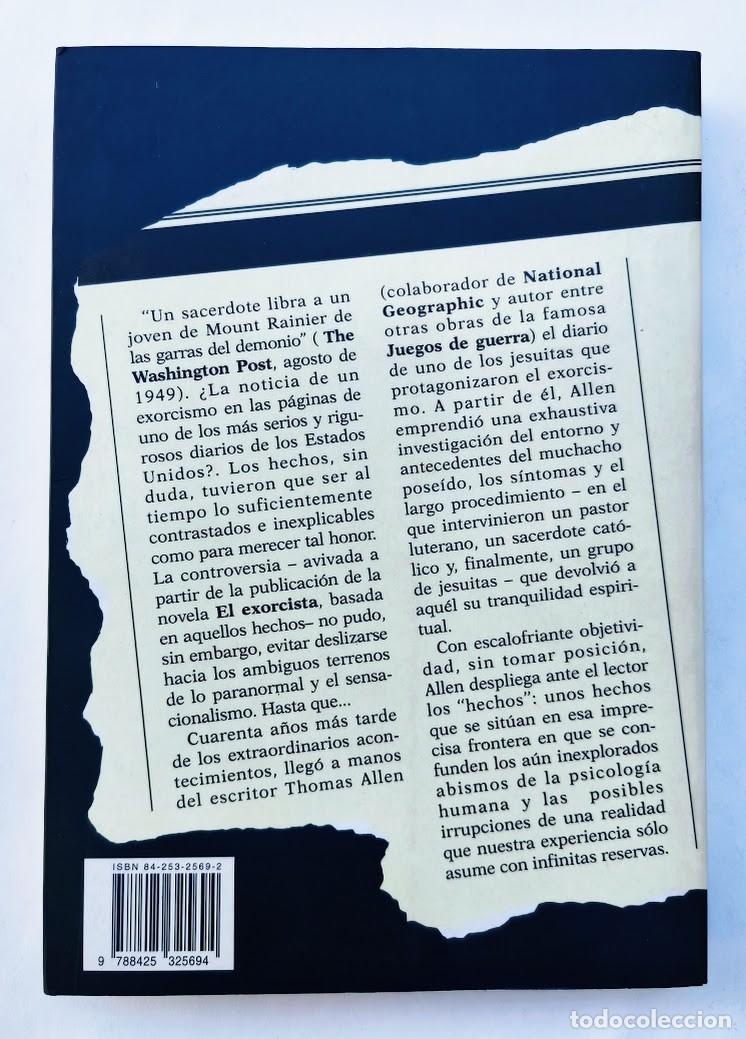 Libros de segunda mano: Posesi&oacute;n. Thomas B. Allen. El Exorcista. 1994. - Foto 3