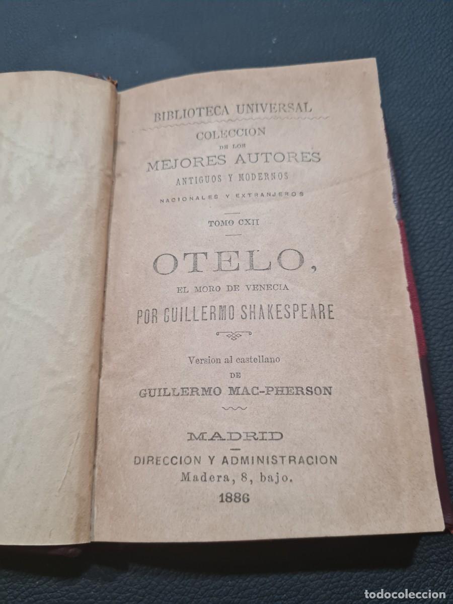 Libros de segunda mano: Libro 1886 OTELO por Shakespeare - Foto 1