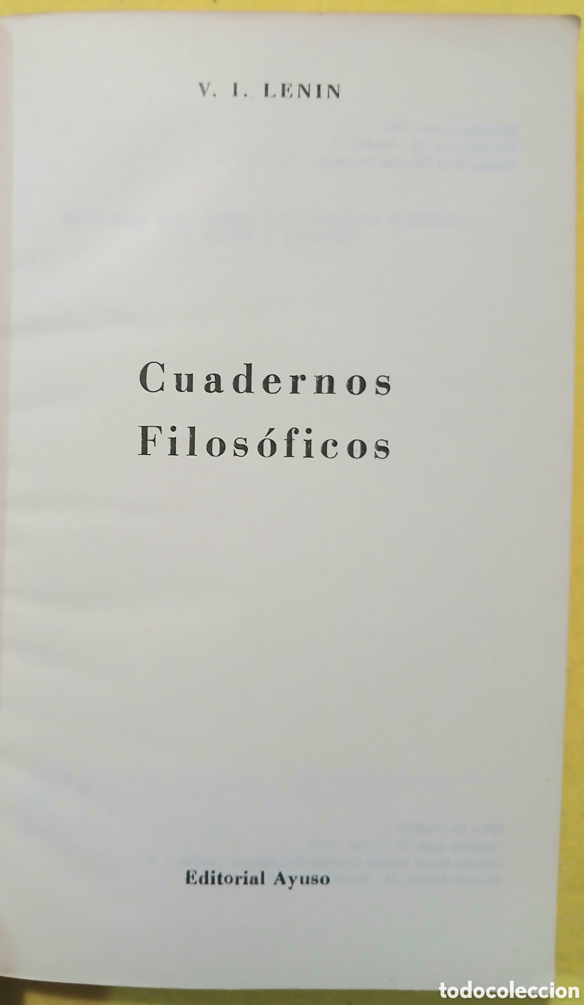 Libros de segunda mano: Cuadernos filos&oacute;ficos V.I.Lenin - Foto 2