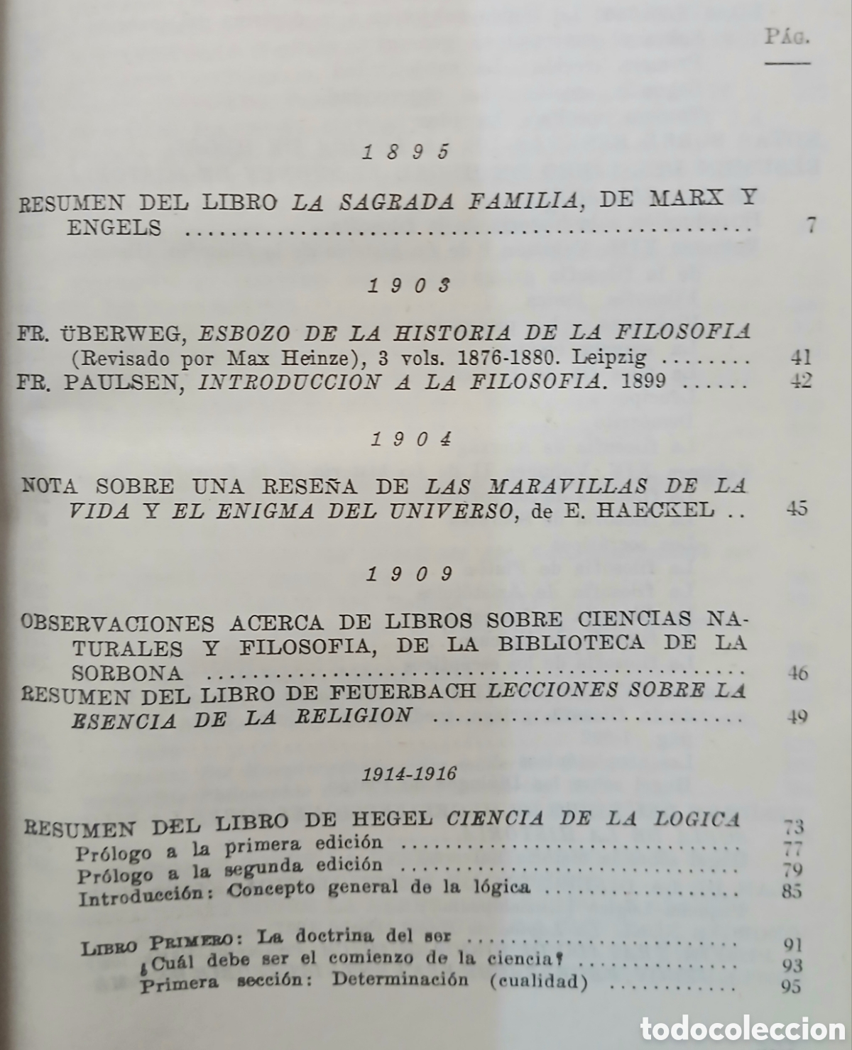 Libros de segunda mano: Cuadernos filos&oacute;ficos V.I.Lenin - Foto 3