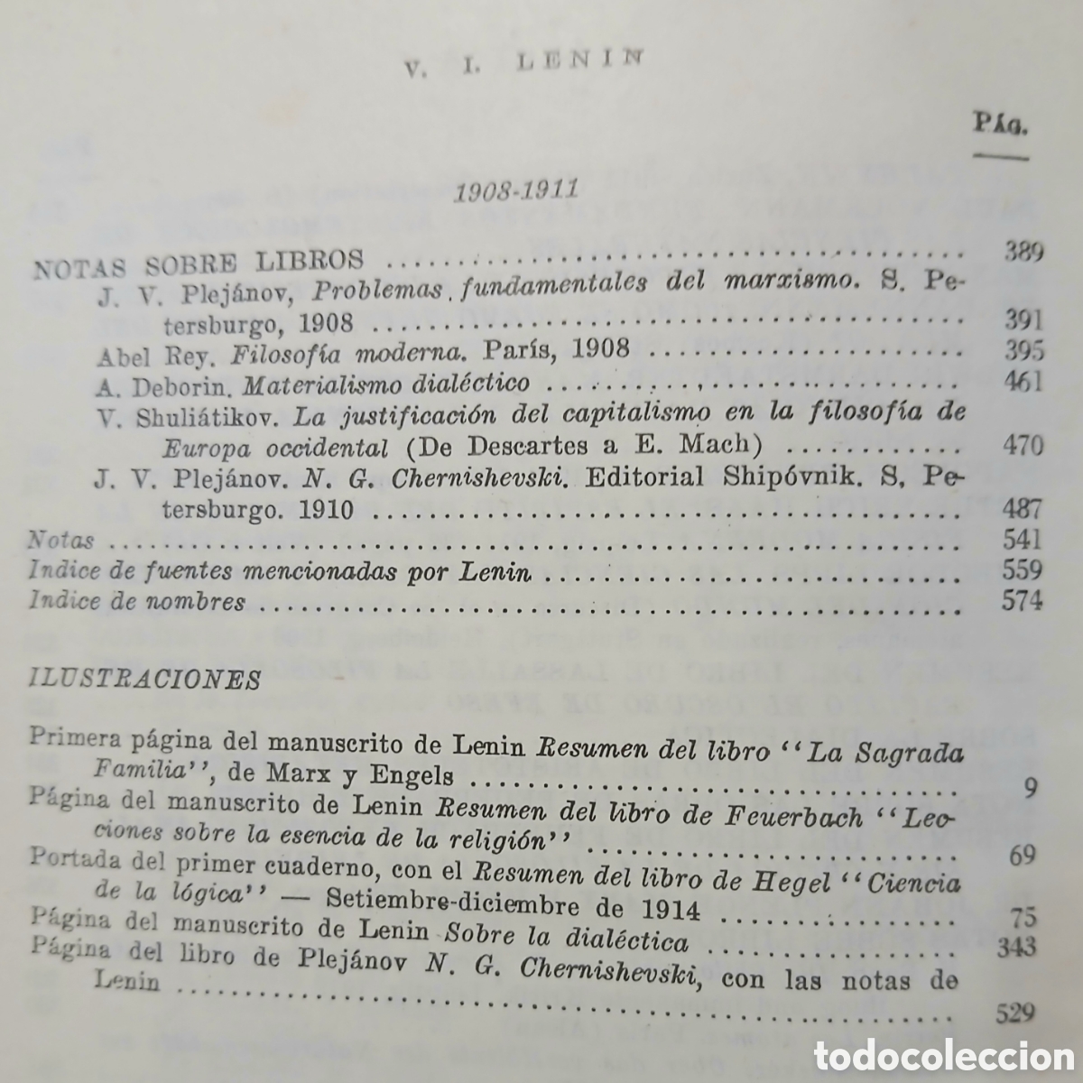 Libros de segunda mano: Cuadernos filos&oacute;ficos V.I.Lenin - Foto 5