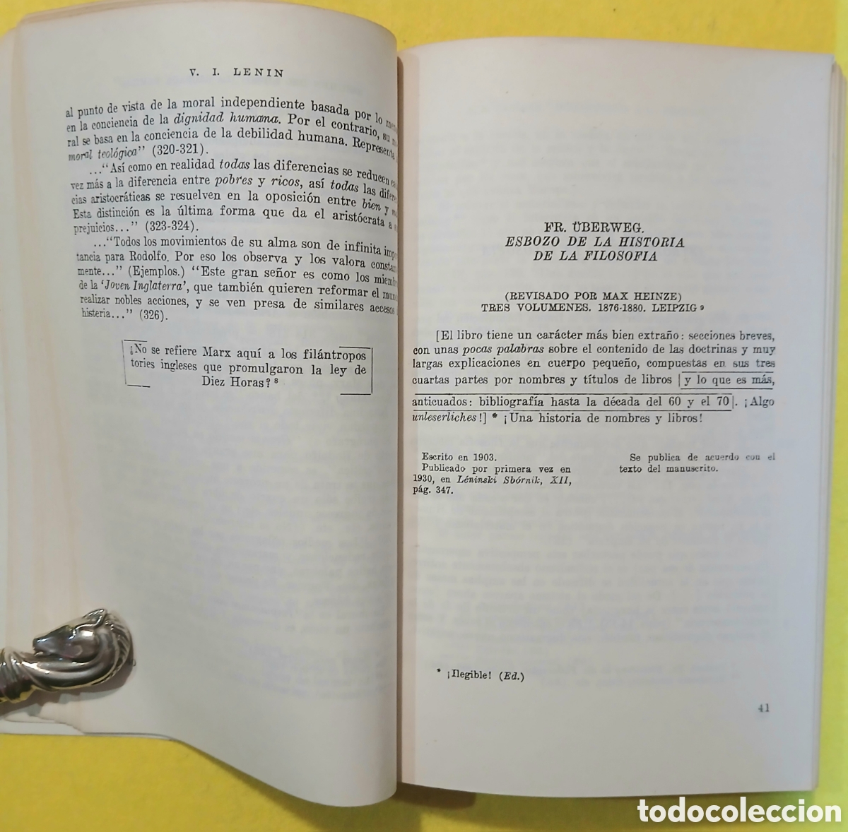 Libros de segunda mano: Cuadernos filos&oacute;ficos V.I.Lenin - Foto 7
