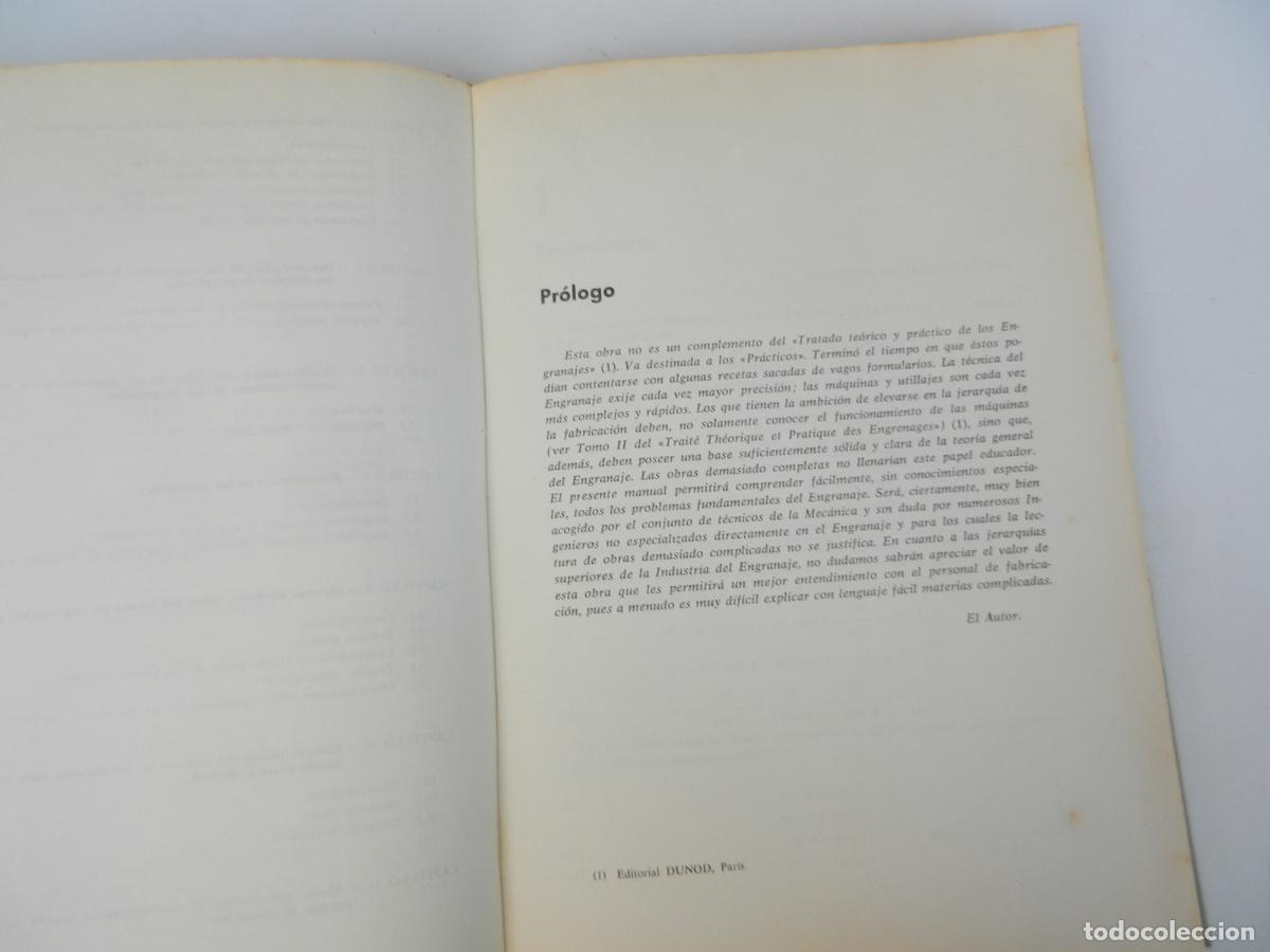 Libros de segunda mano: MANUAL PR&Aacute;CTICO DE ENGRANAJES - G. HENRIOT - MARCOMBO 1967. - Foto 5