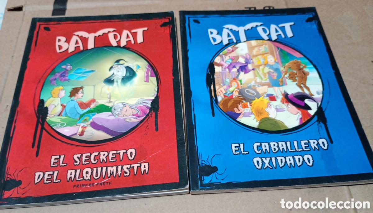 Libros de segunda mano: Lote 2 libros Bat Pat caballero oxidado y secreto alquimista