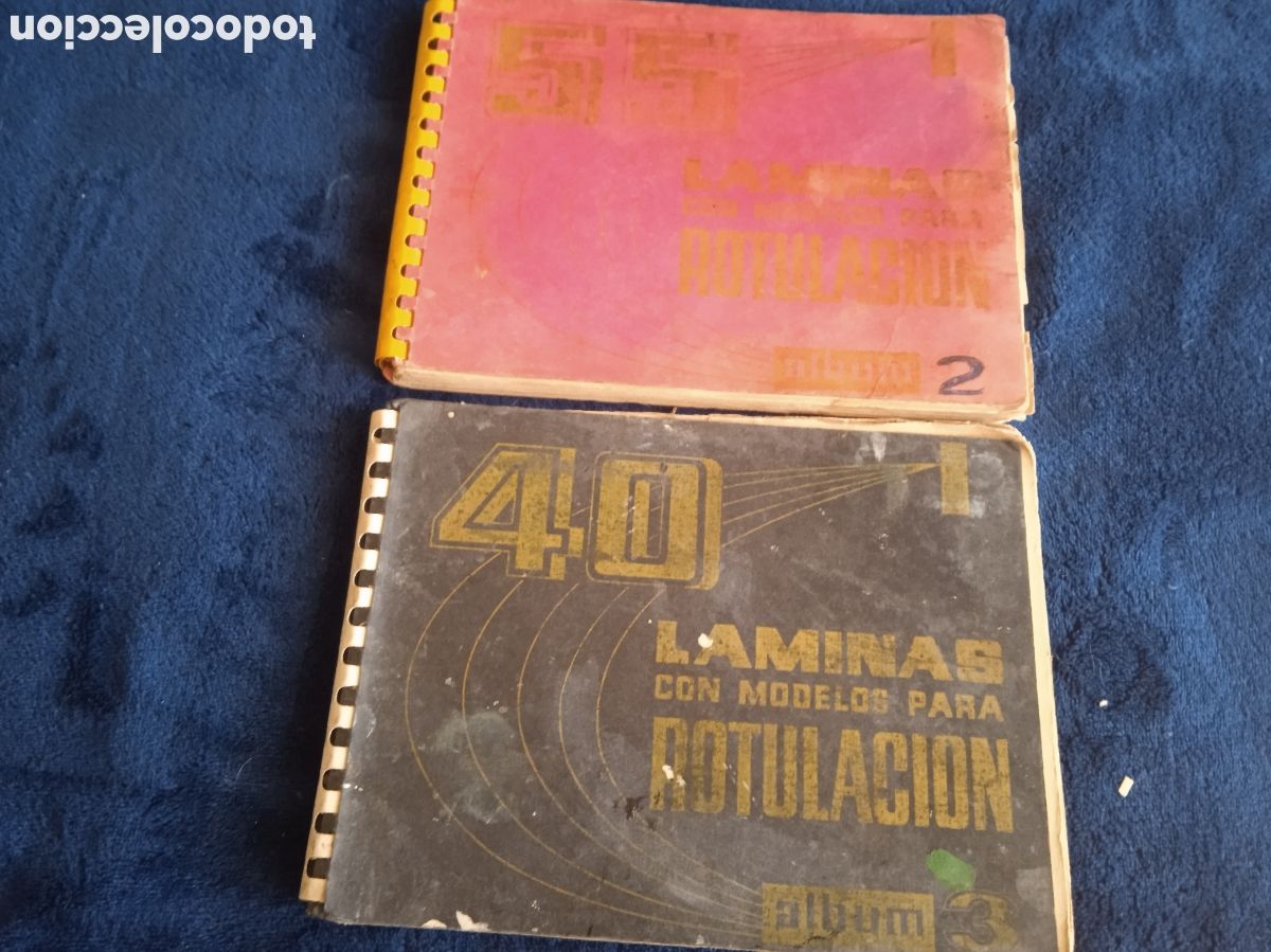 Gebrauchte B&uuml;cher: 40 Y 55 L&Aacute;MINAS CON MODELOS PARA ROTULACION - ALBUM N&ordm; 2 Y 3 -ED. CEAC a&ntilde;os 60