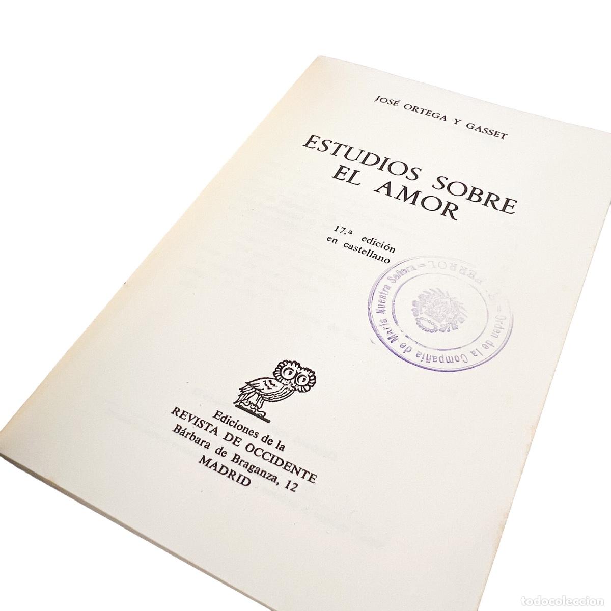 Libros de segunda mano: Jos&eacute; Ortega y Gasset, Estudios sobre el amor - Foto 3