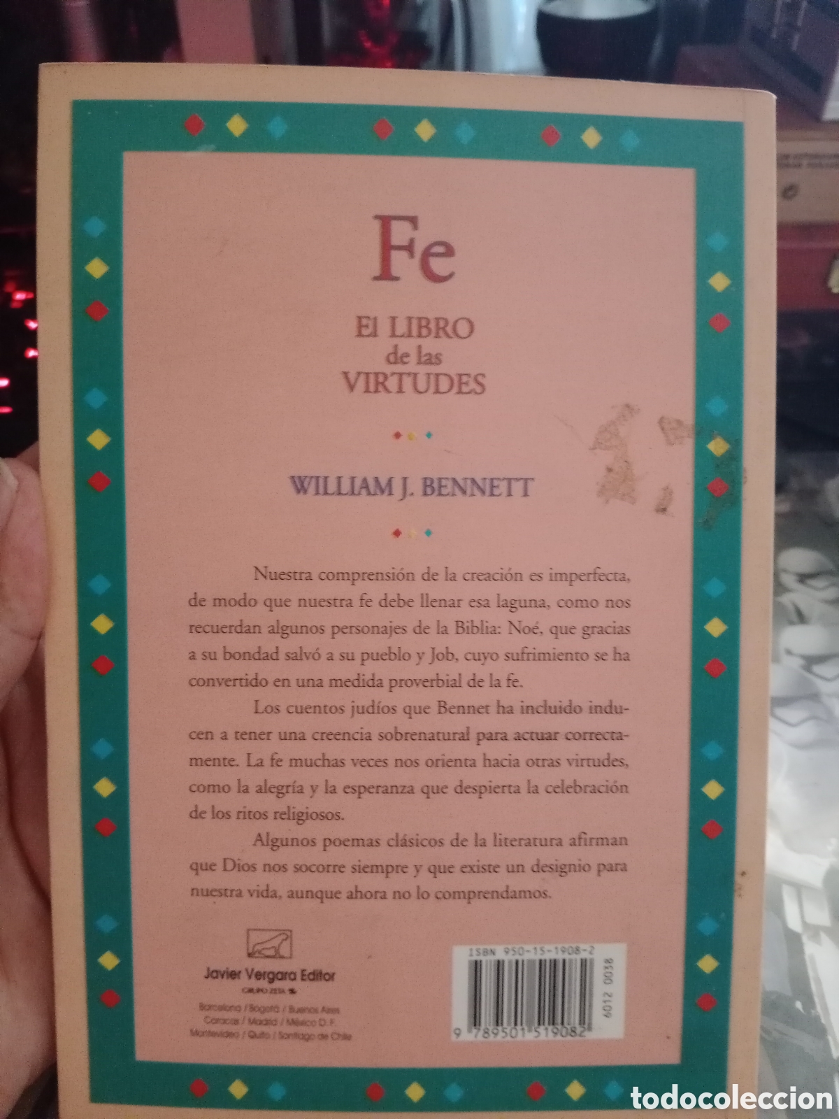 Libros de segunda mano: Fe el libro de las virtudes William j bennett - Foto 2