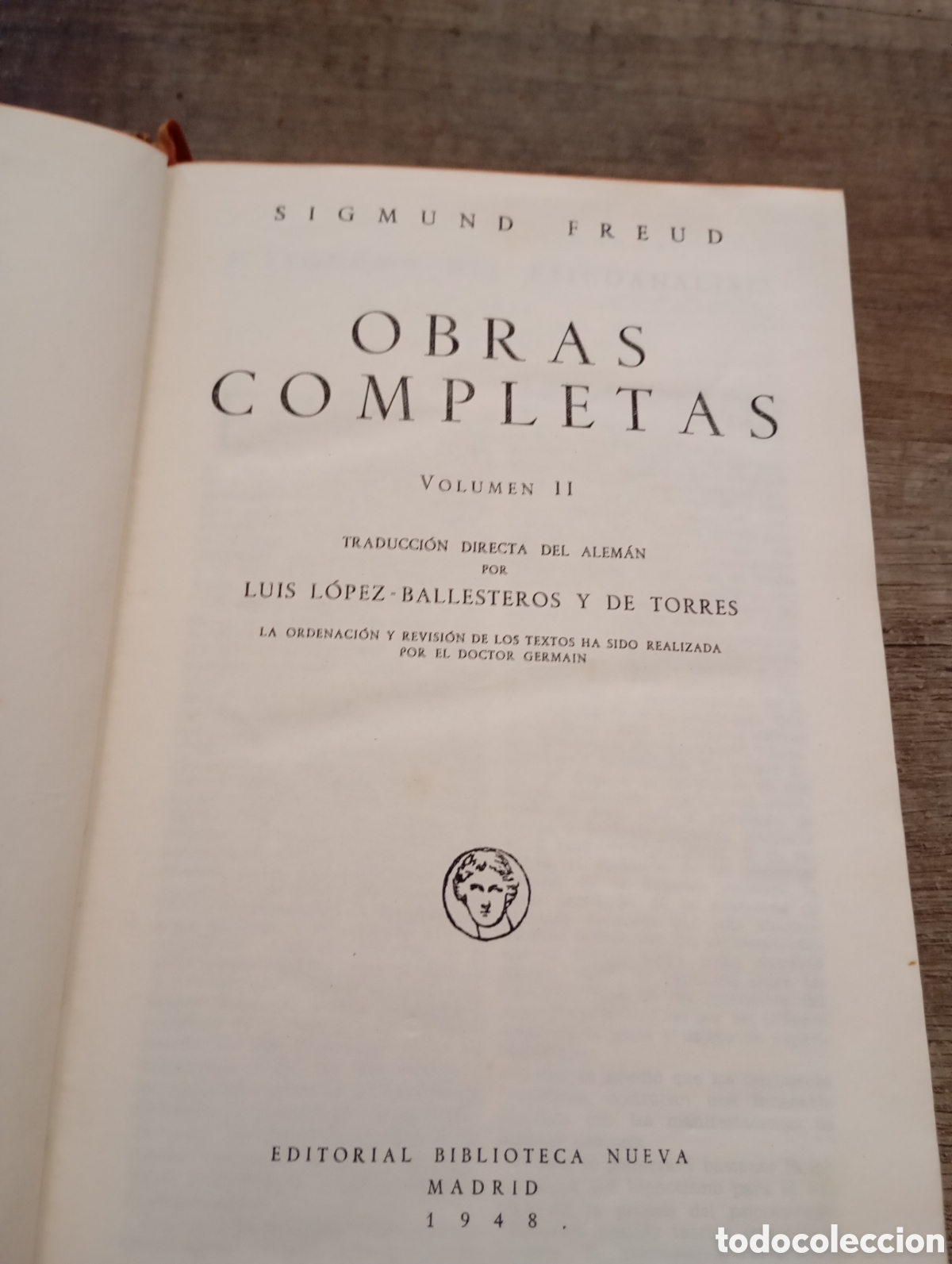 Libros de segunda mano: Obras completas. Sigmund Freud. Vol.2. 1948 - Foto 1