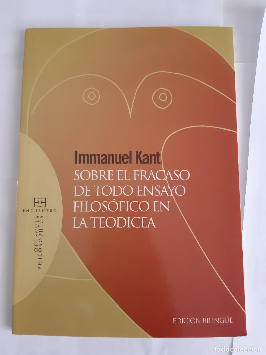 Libros de segunda mano: SOBRE EL FRACASO DE TODO ENSAYO FILOSOFICO EN LA TEODICEA - KANT,IMMANUEL