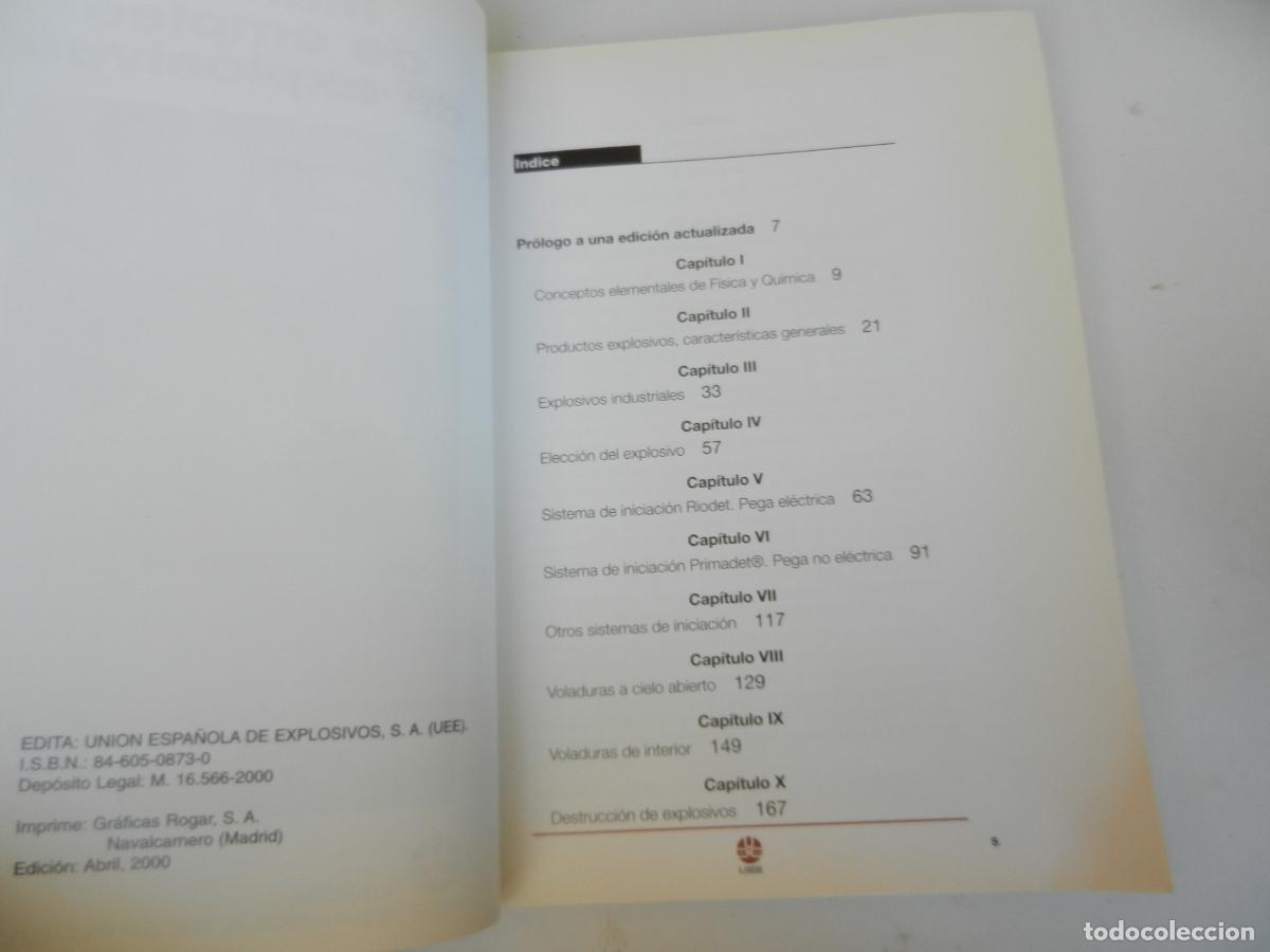 Libros de segunda mano: MANUAL DE EMPLEO DE EXPLOSIVOS - EDITA UNI&Oacute;N ESPA&Ntilde;OLA DE EXPLOSIVOS 2000. - Foto 4